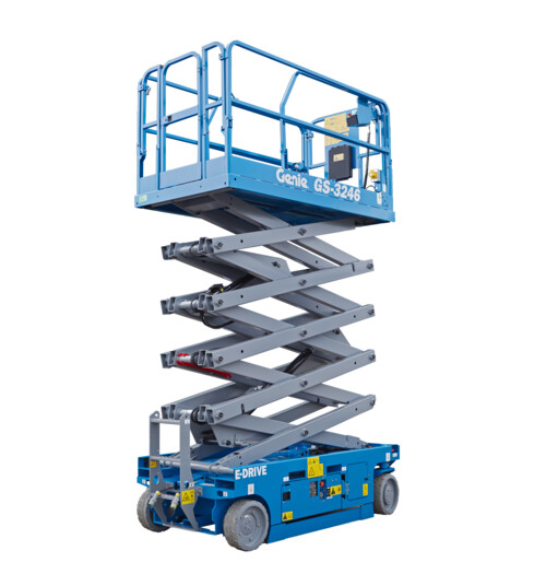 Electric Scissor Lift, 32' Wide available for rent at EquipmentShare