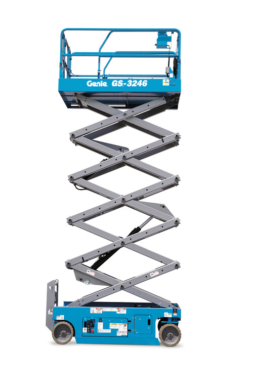 Electric Scissor Lift, 32' Wide available for rent at EquipmentShare