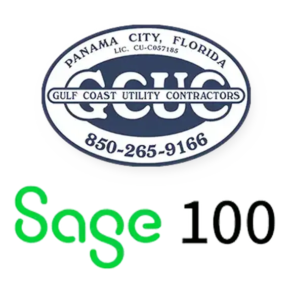 Gulf Coast Utility Contractors and Sage logo