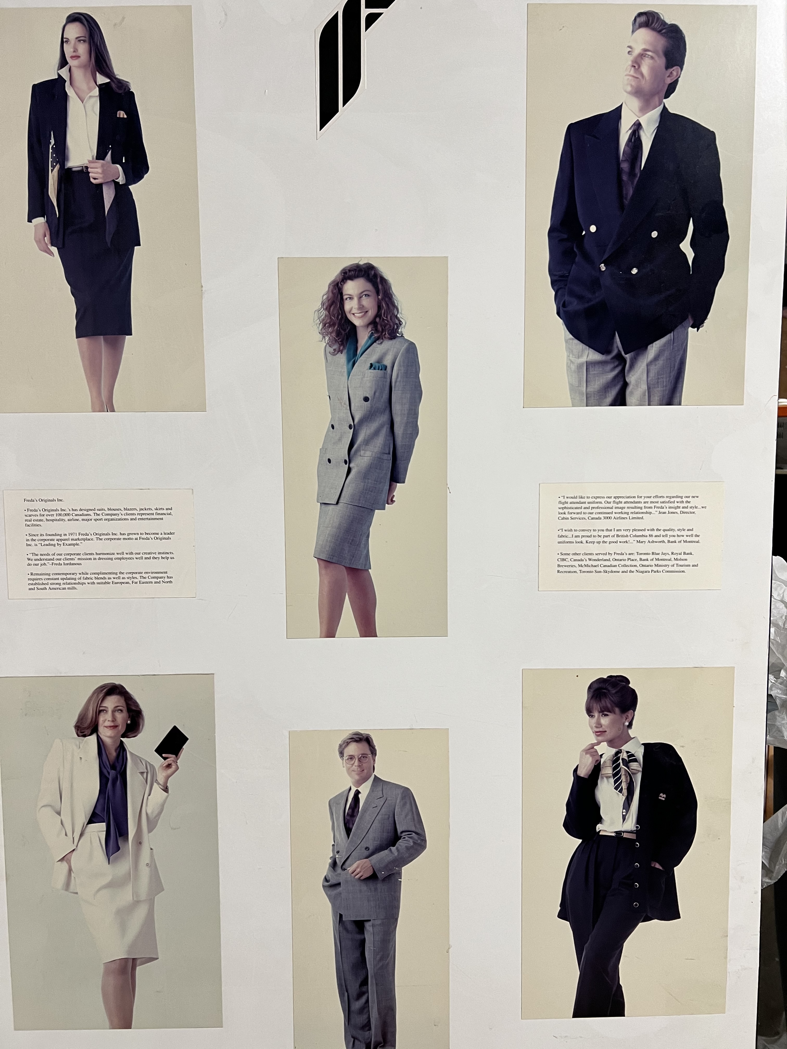 An example of Freda's designs, late 1980s or early 1990s