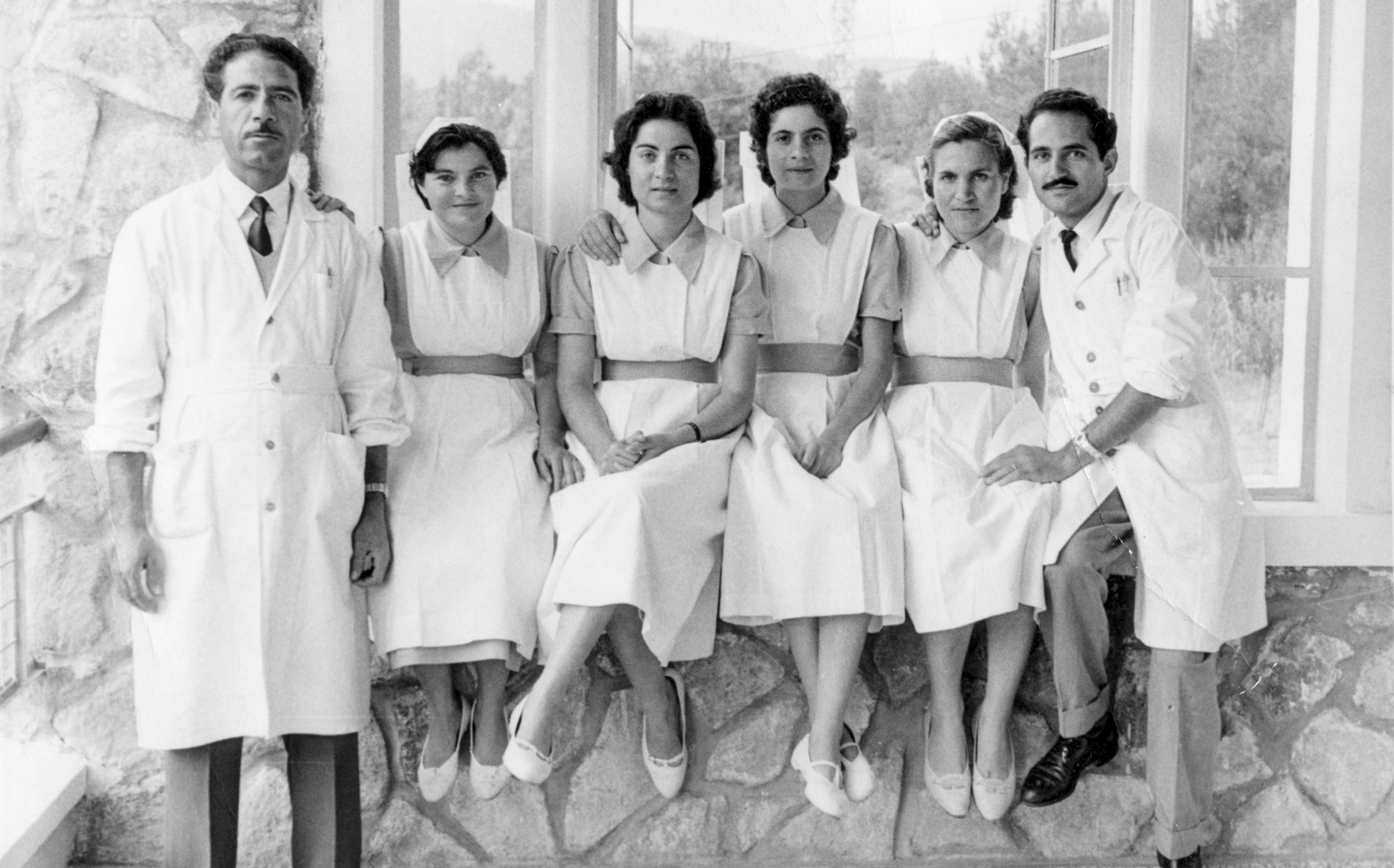Her mother working as a nurse in Cyprus, early 1960s