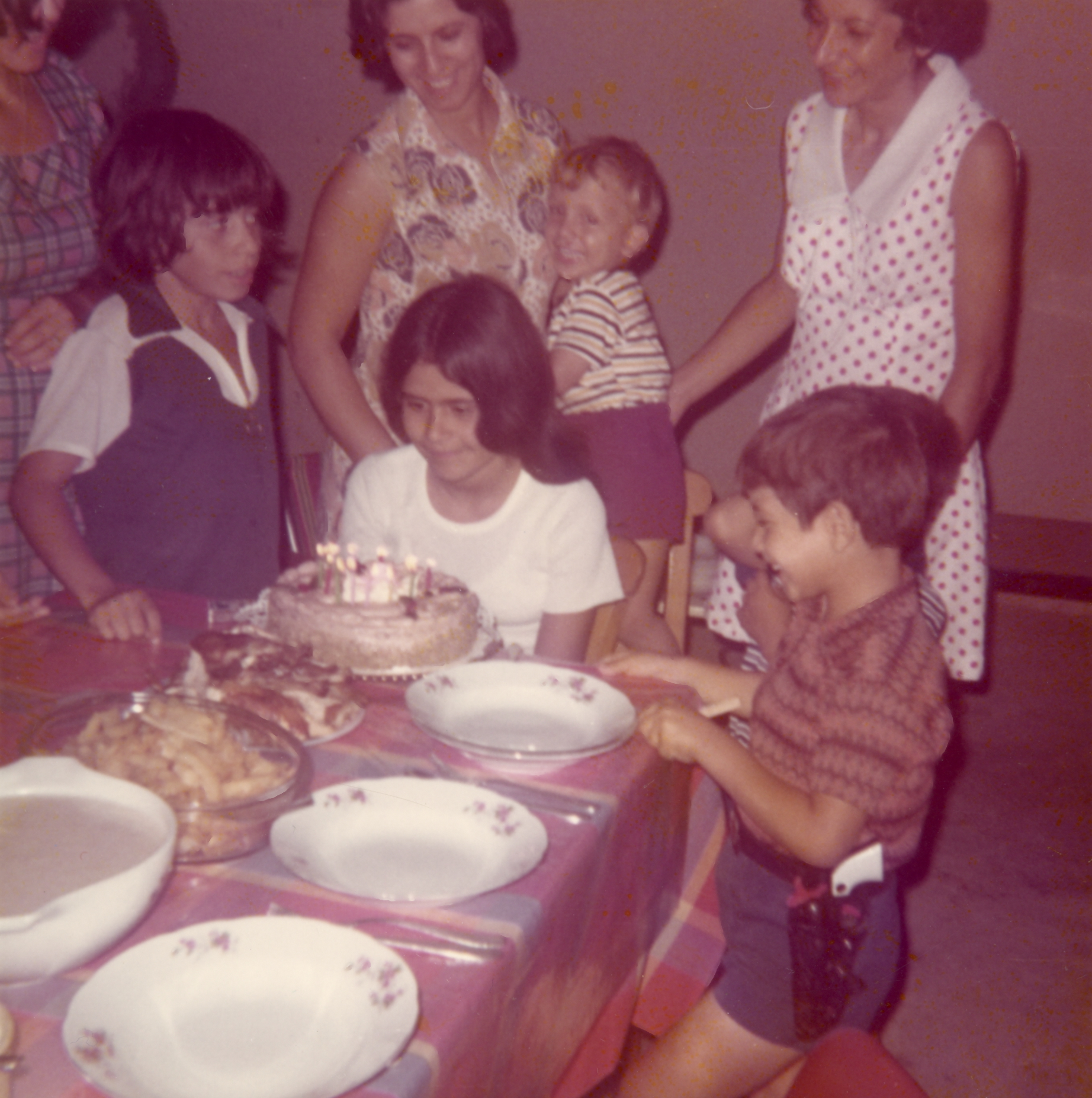Helen celebrating her birthday in Cyprus, 1973