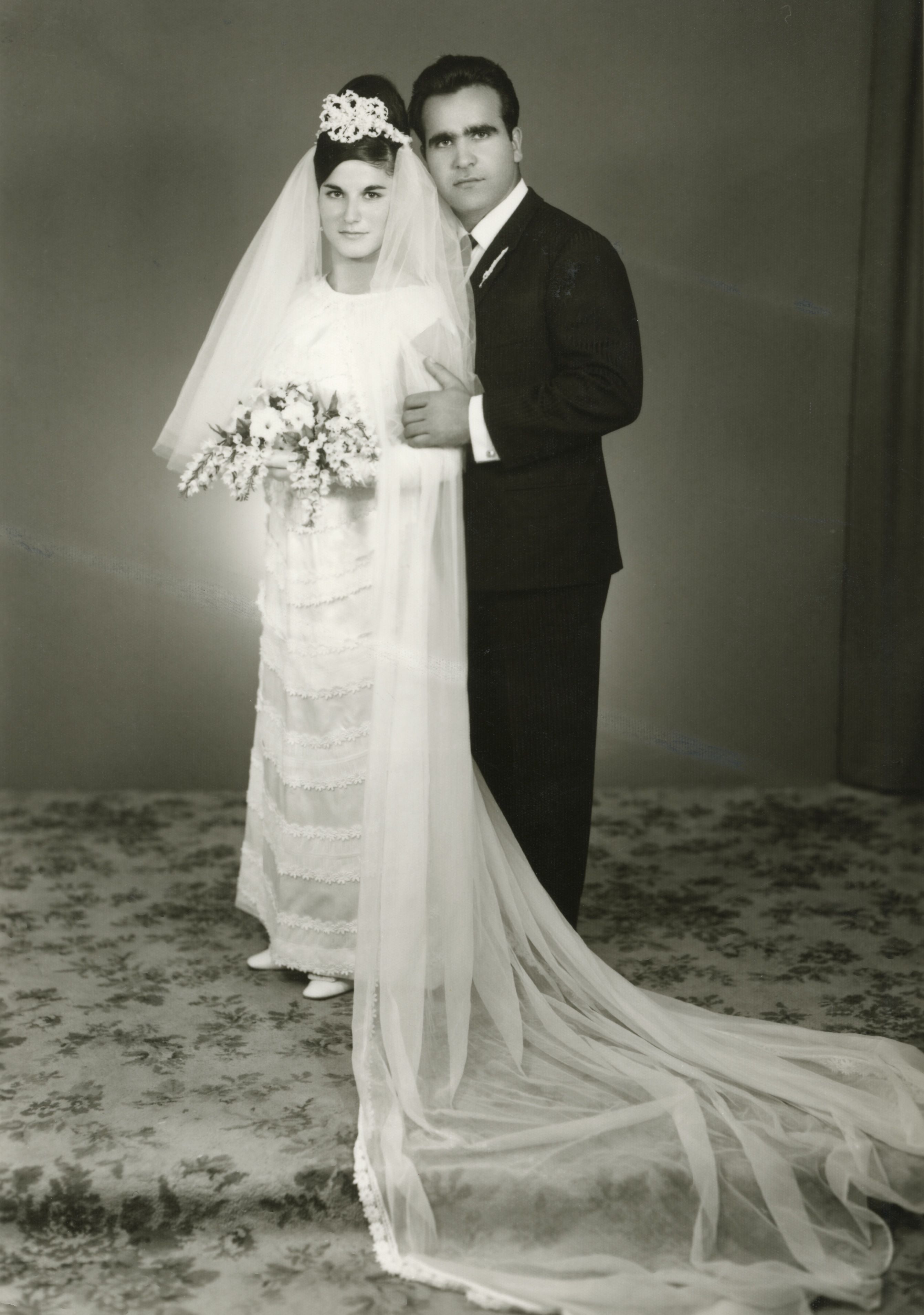 Helen's parents wedding photo, October 5, 1968