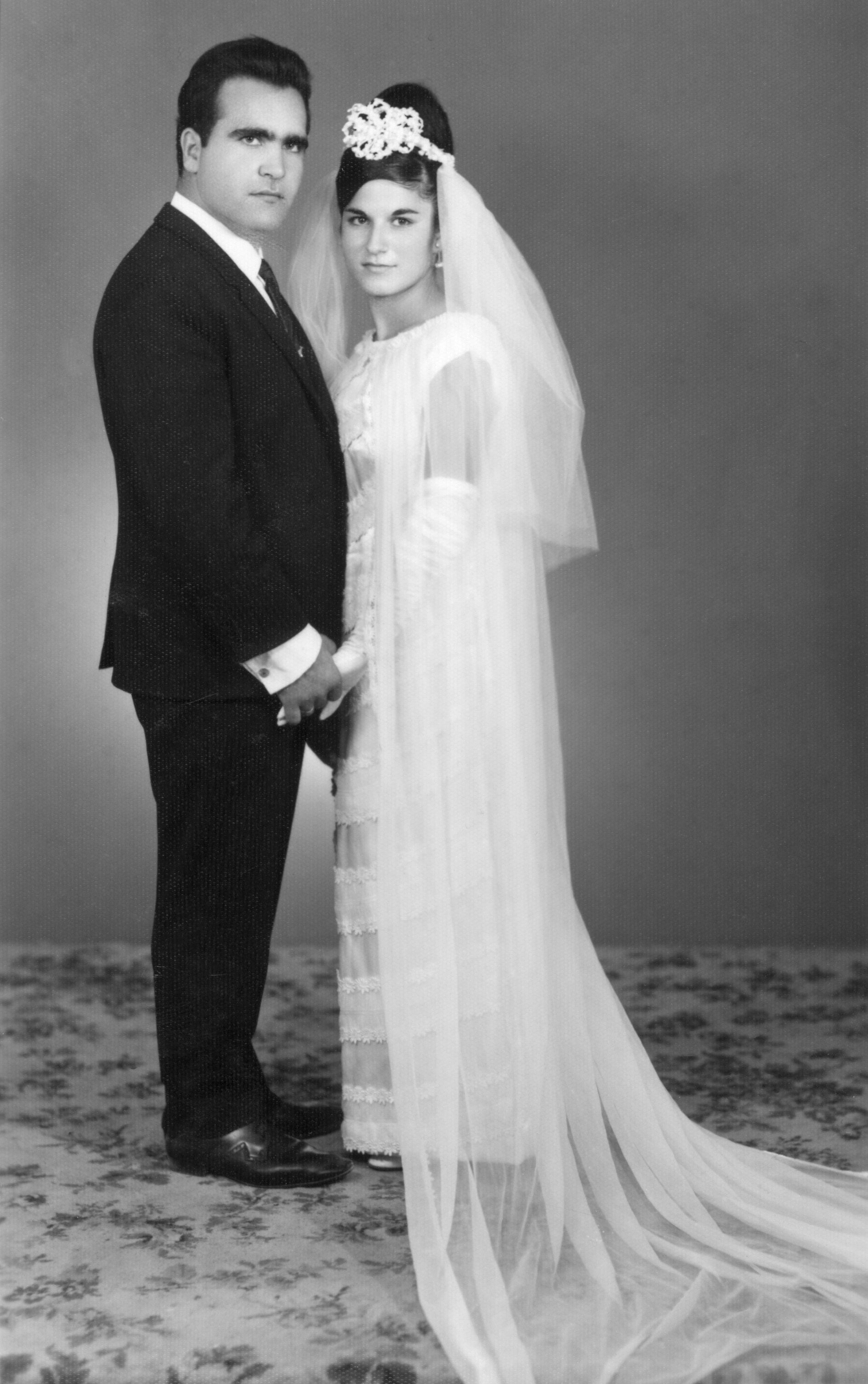 Helen's parents wedding photo, October 5, 1968