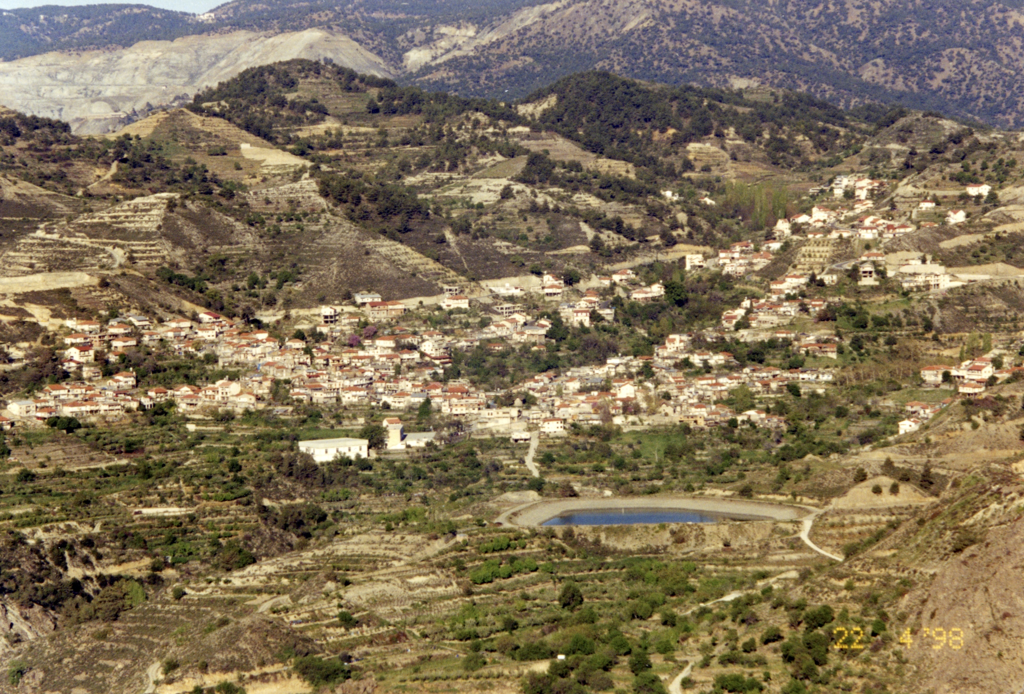 Helen's ancestral village of Kyperounda, April 22, 1998
