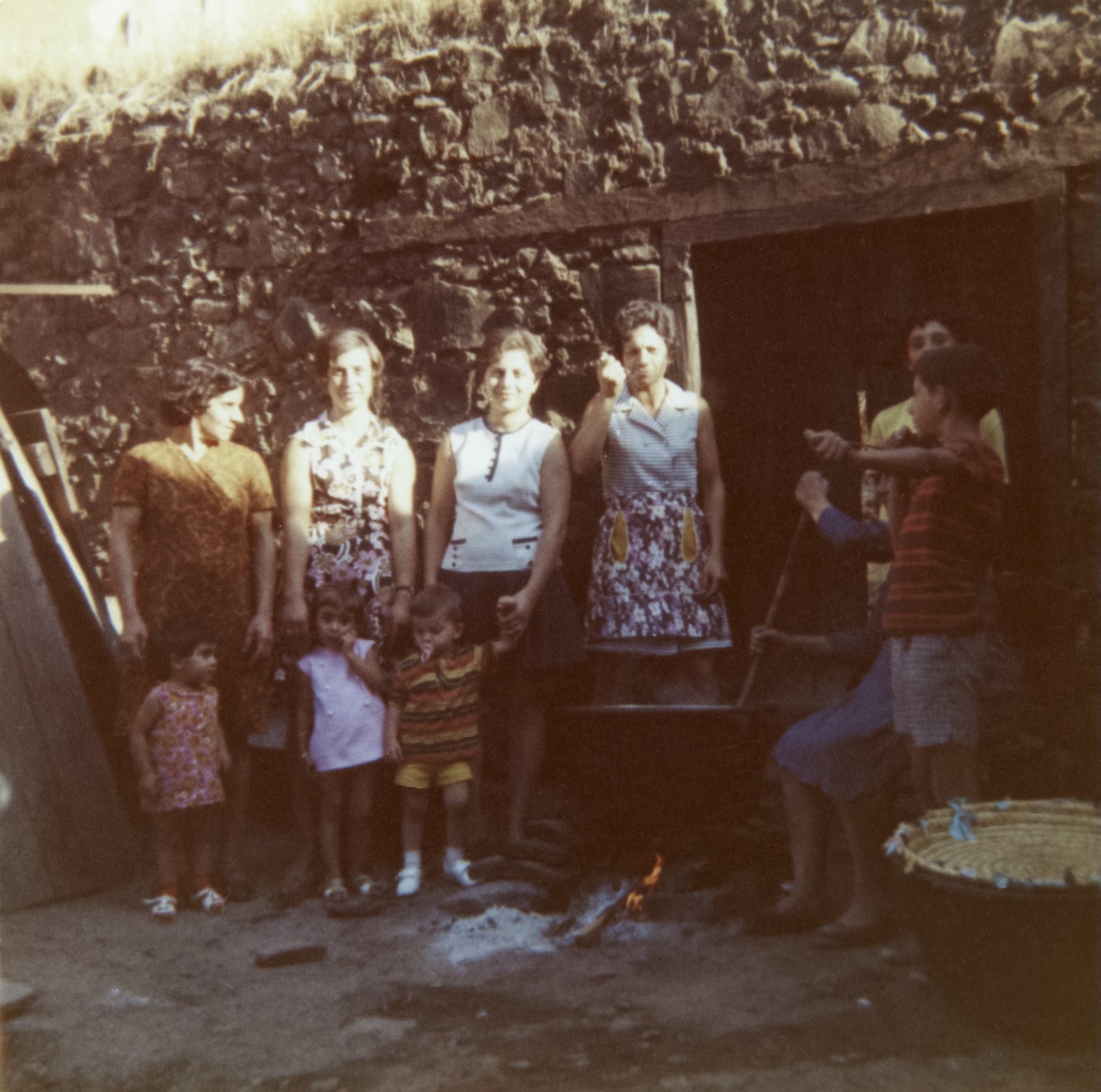 Nitsa's extended family in their ancestral village of Kambos, 1978