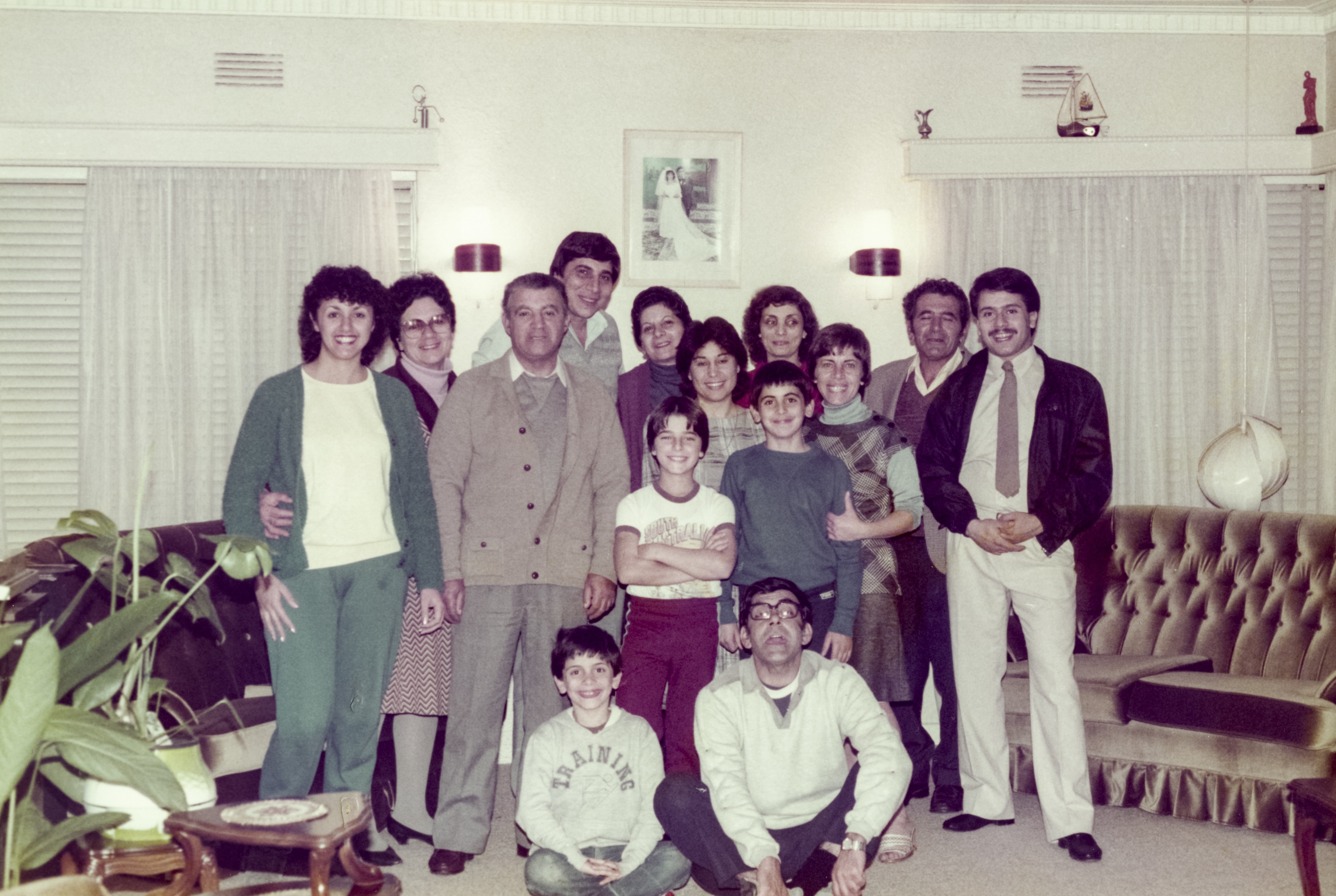 Nitsa's extended family in Australia, early 1980s