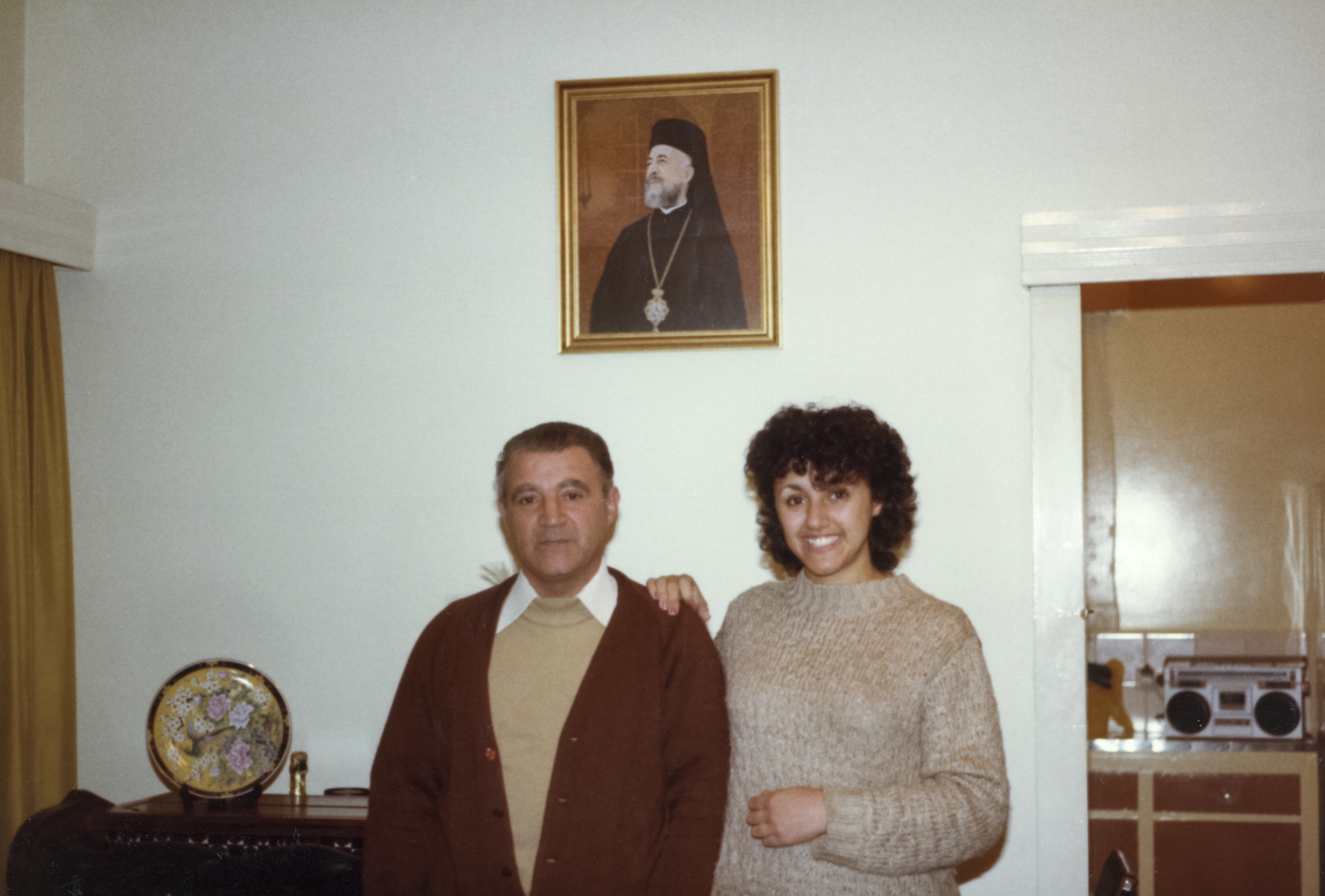 Nitsa's uncle and cousin in Australia, early 1980s