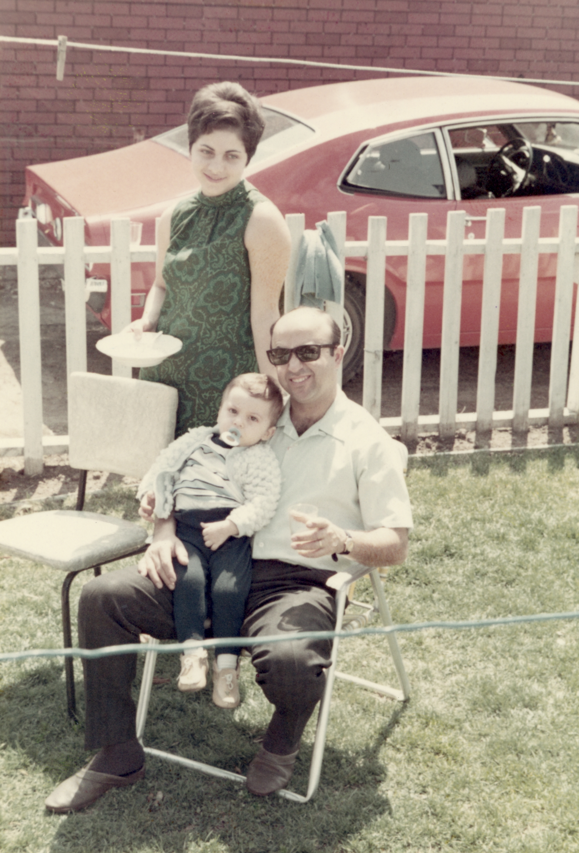 George with his wife and eldest son, early 1970s