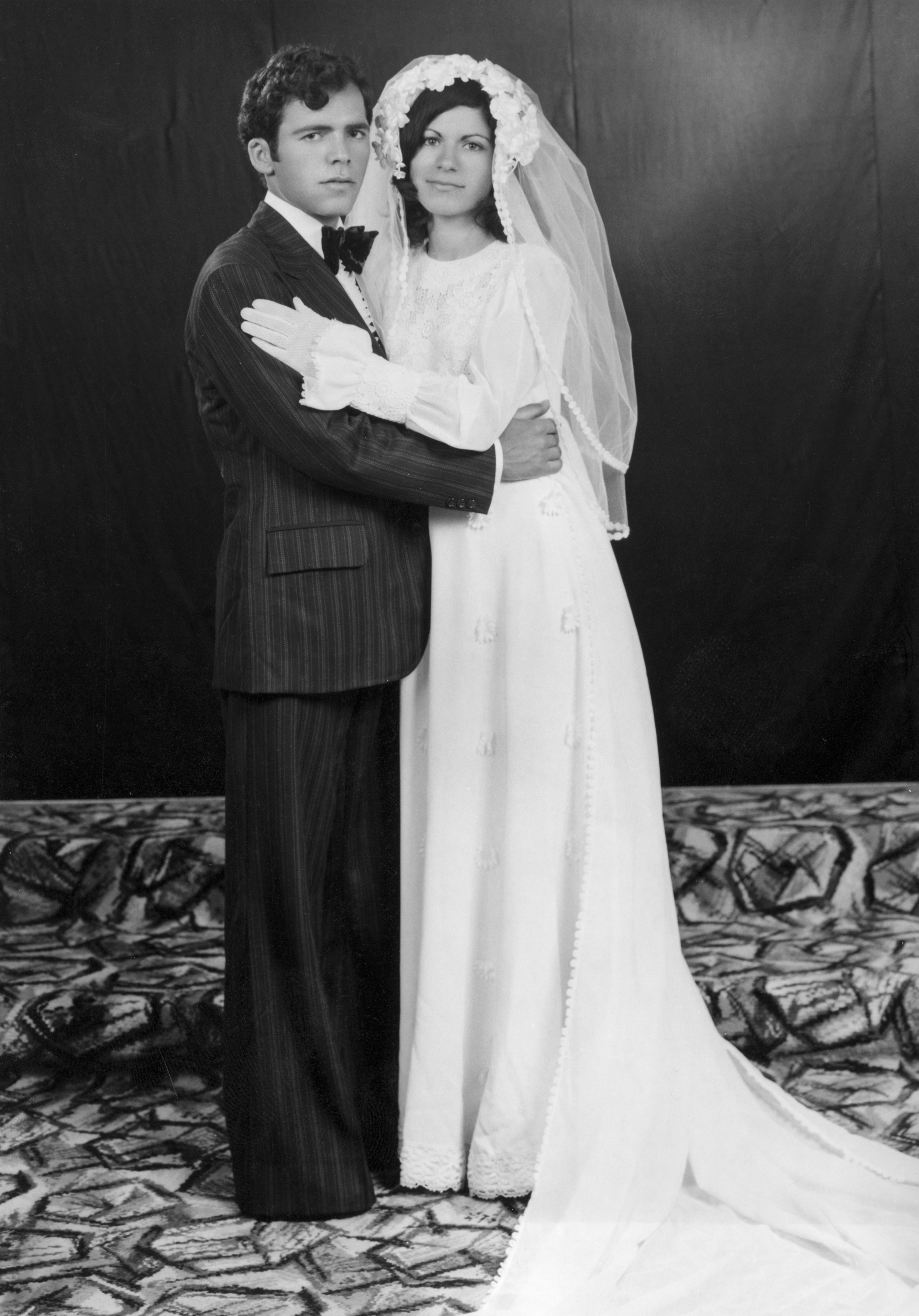 Anna's parents wedding photo, 1975