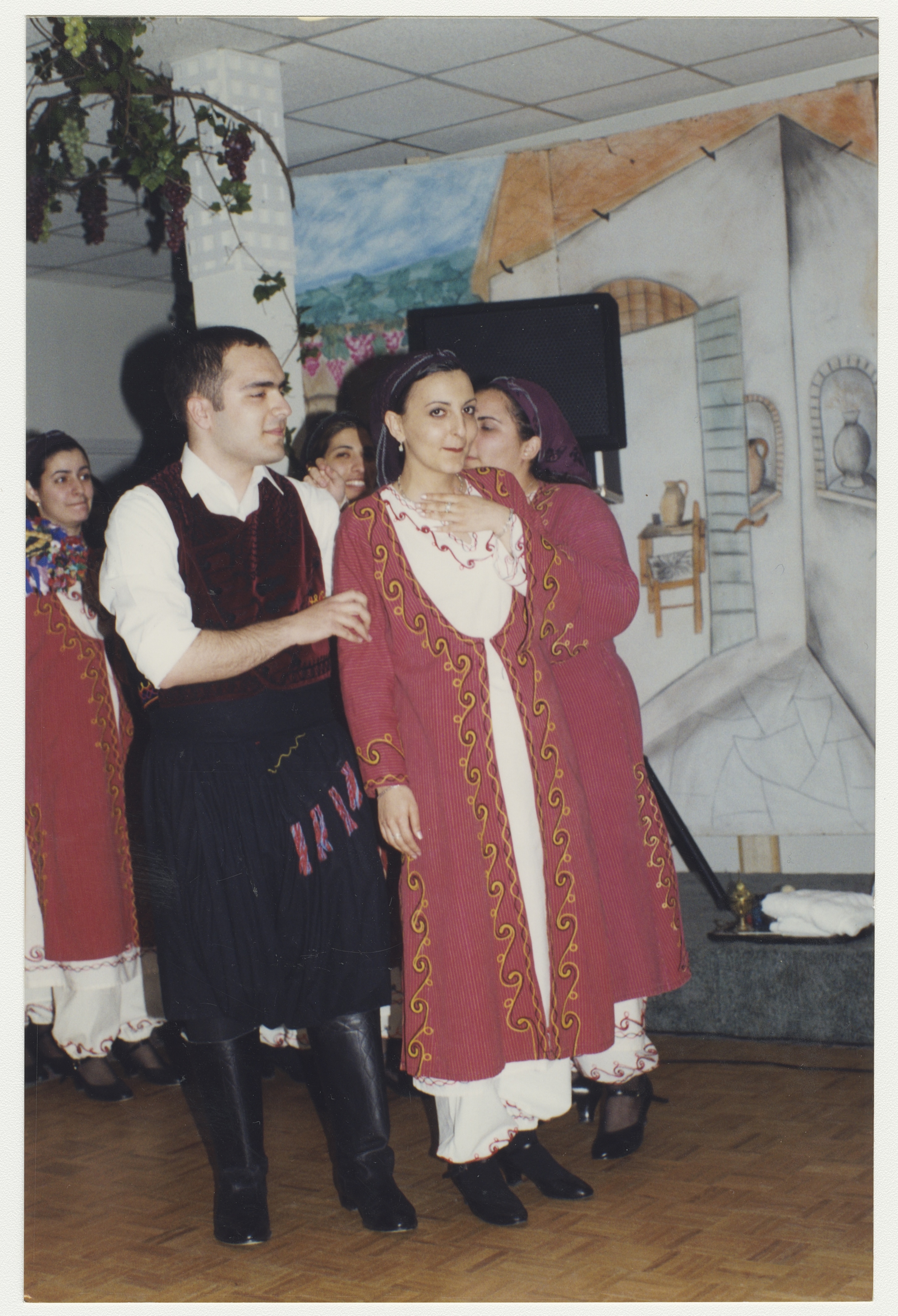 Anna's brother with the Cypriot dance group, late 1990s. York University Libraries, ASC61628