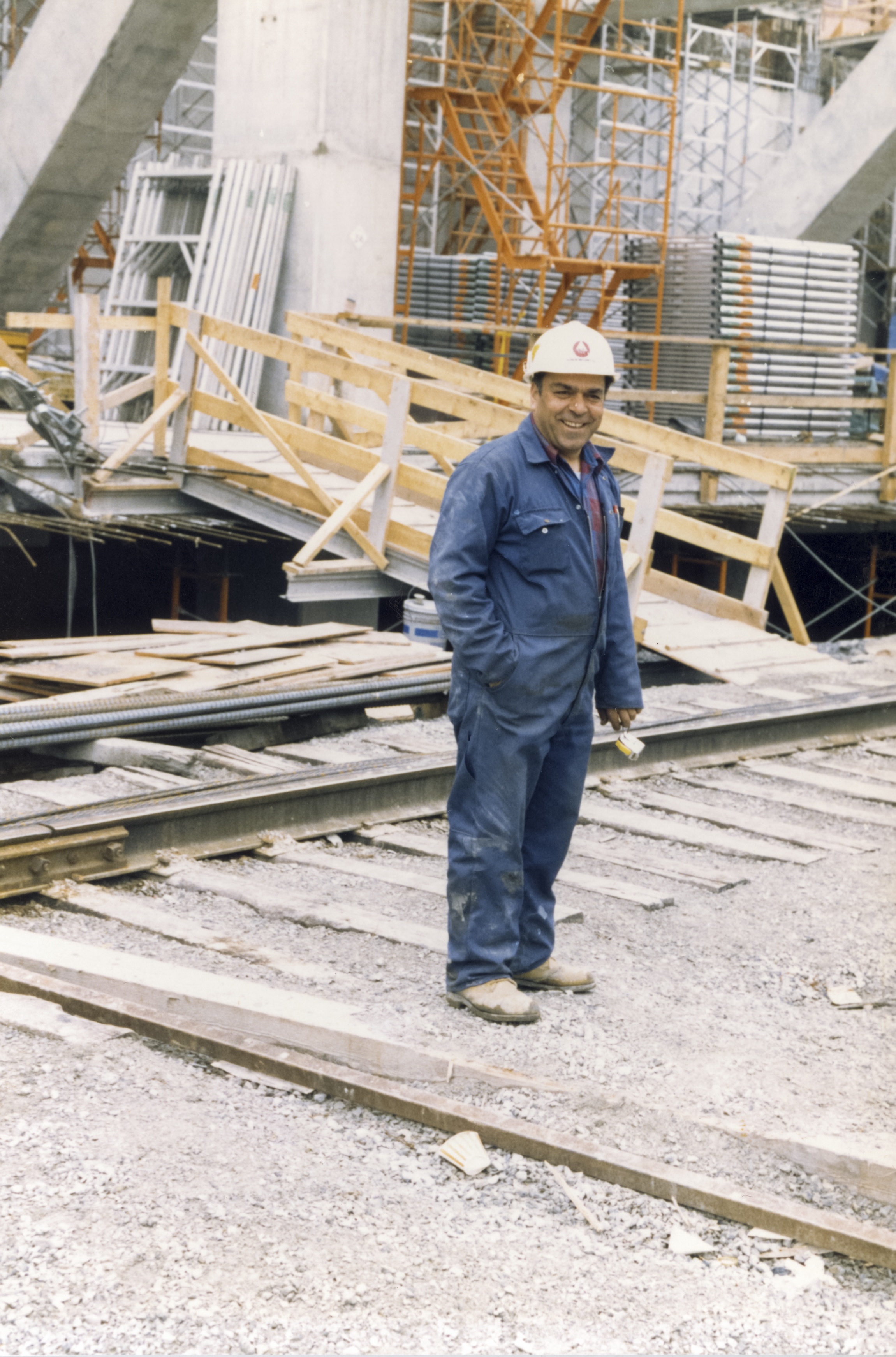 Theodoros during the construction of the SkyDome, some time between 1986 - 1989
