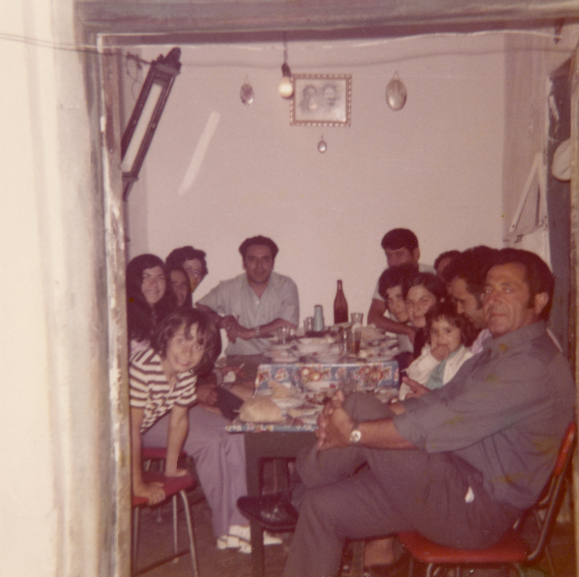Theodoros with his family in Cyprus, 1973