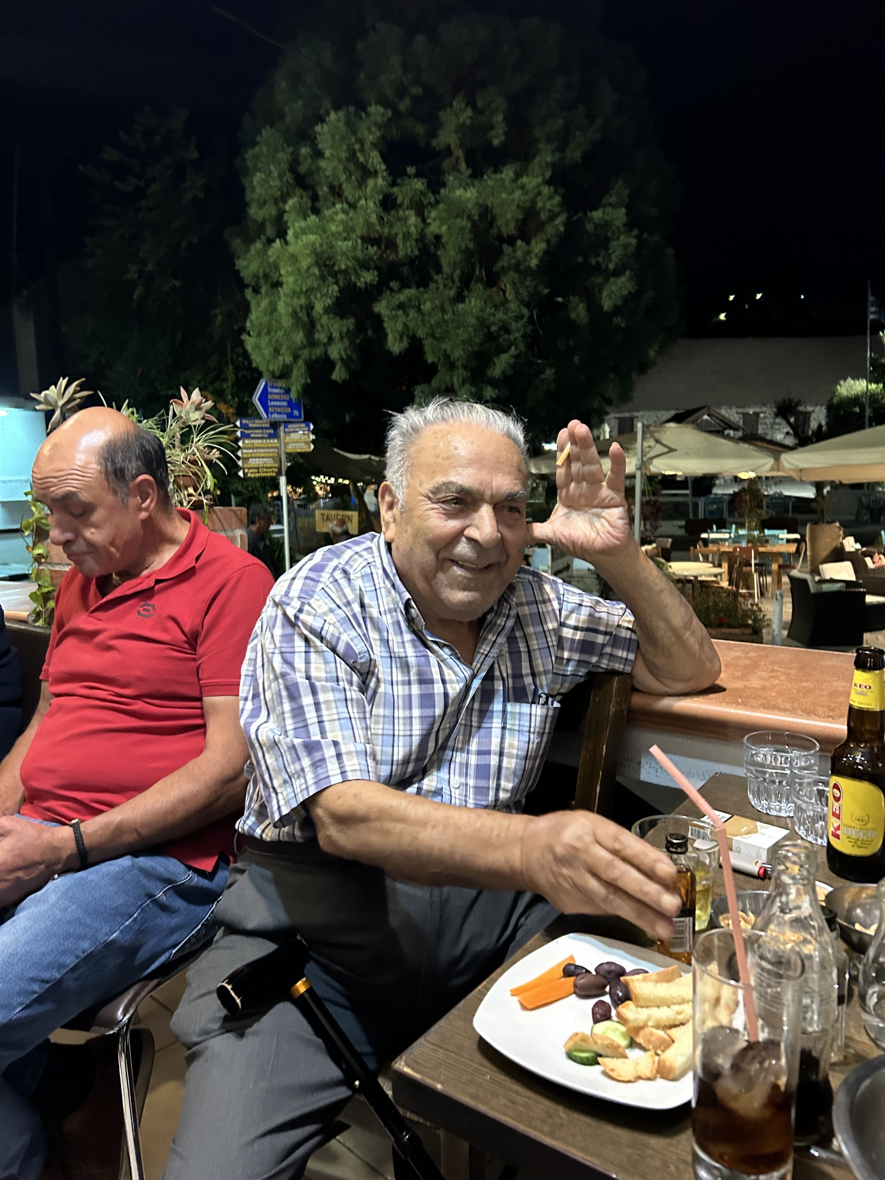 Theodoros back in his village of Kyperounda during his most recent trip to Cyprus, September 24, 2023