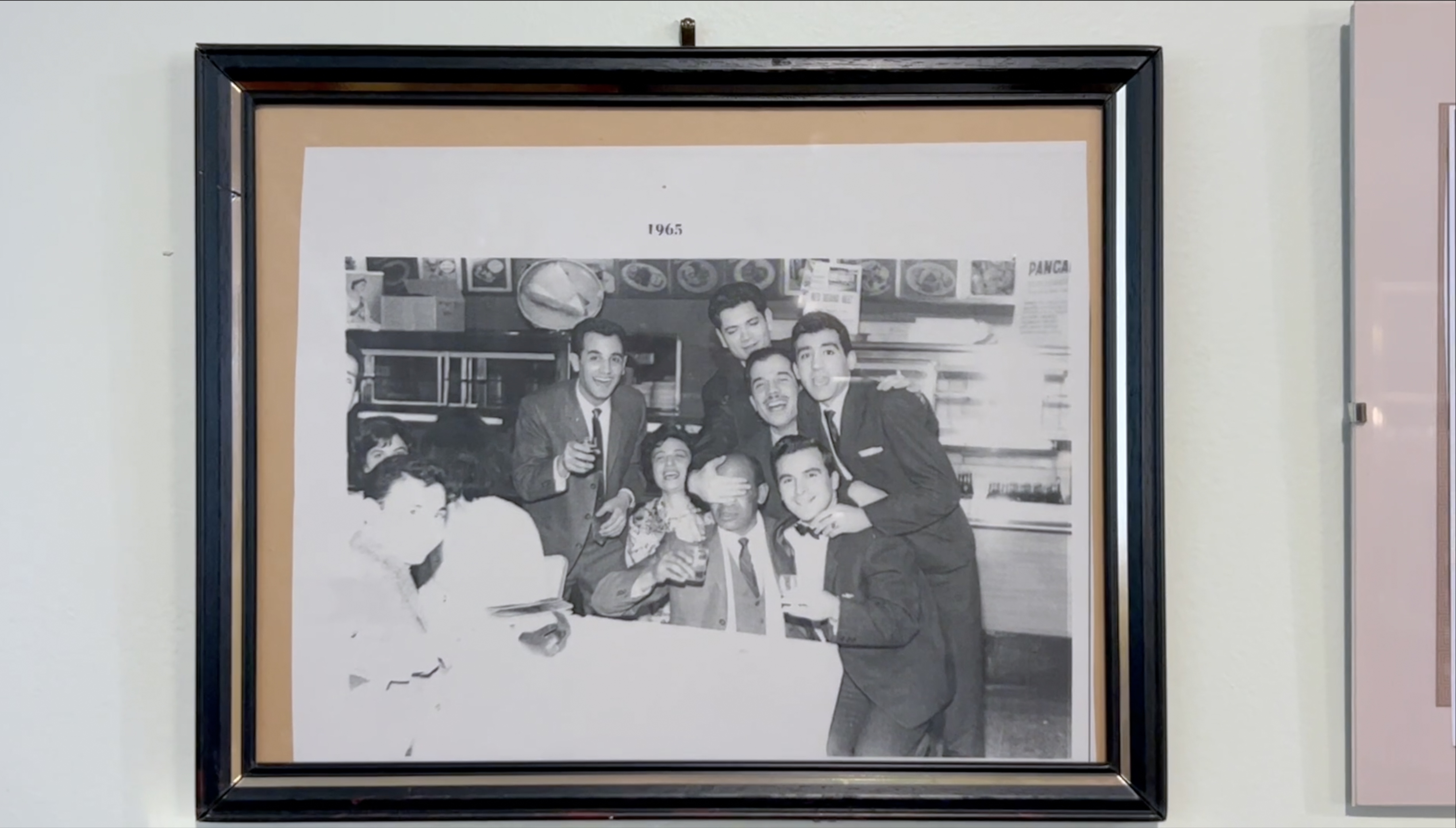 Chris Tsoukalas (standing on the right) with some friends in Canada, 1965
