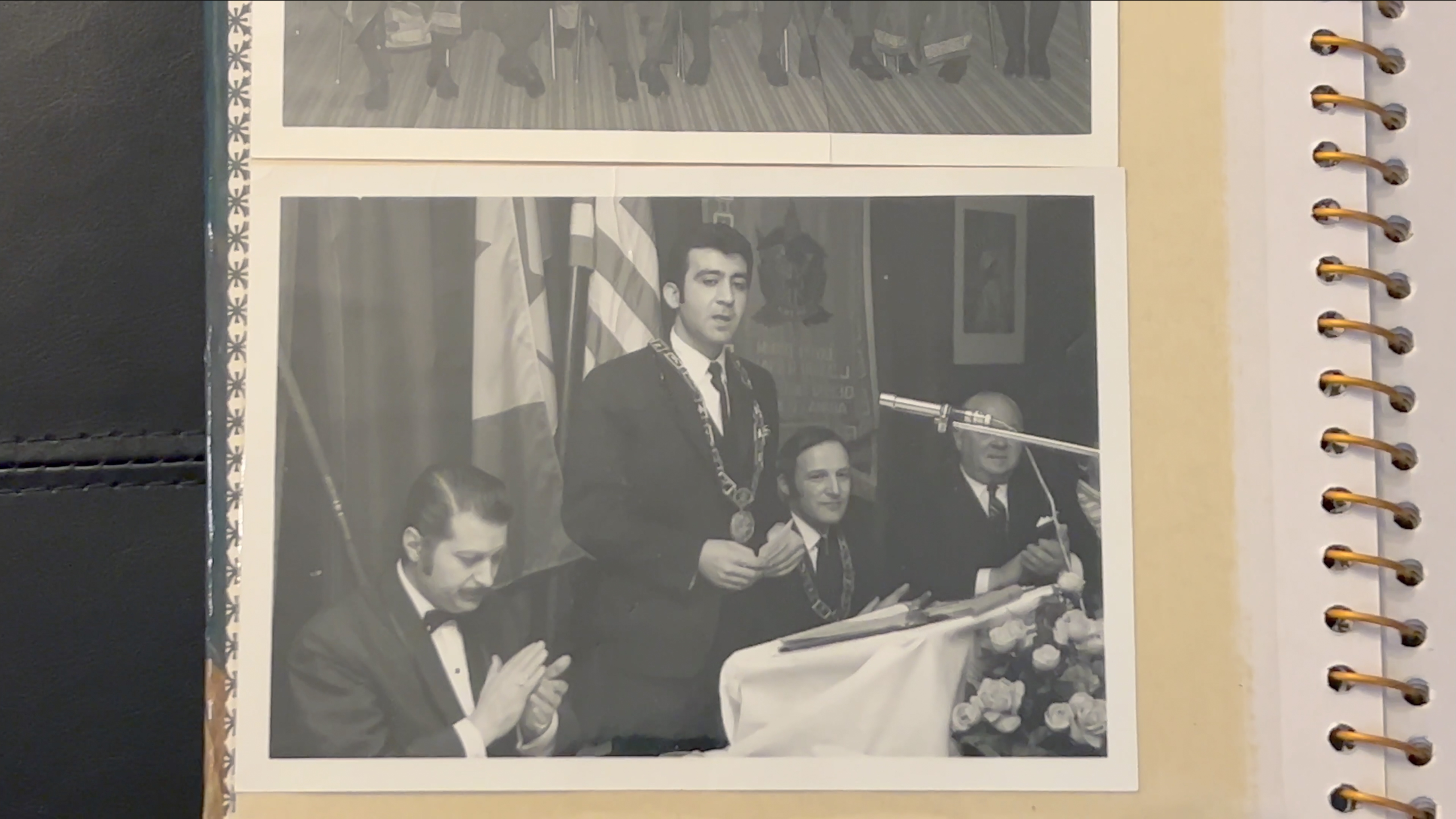 Chris at an AHEPA meeting, 1970s 