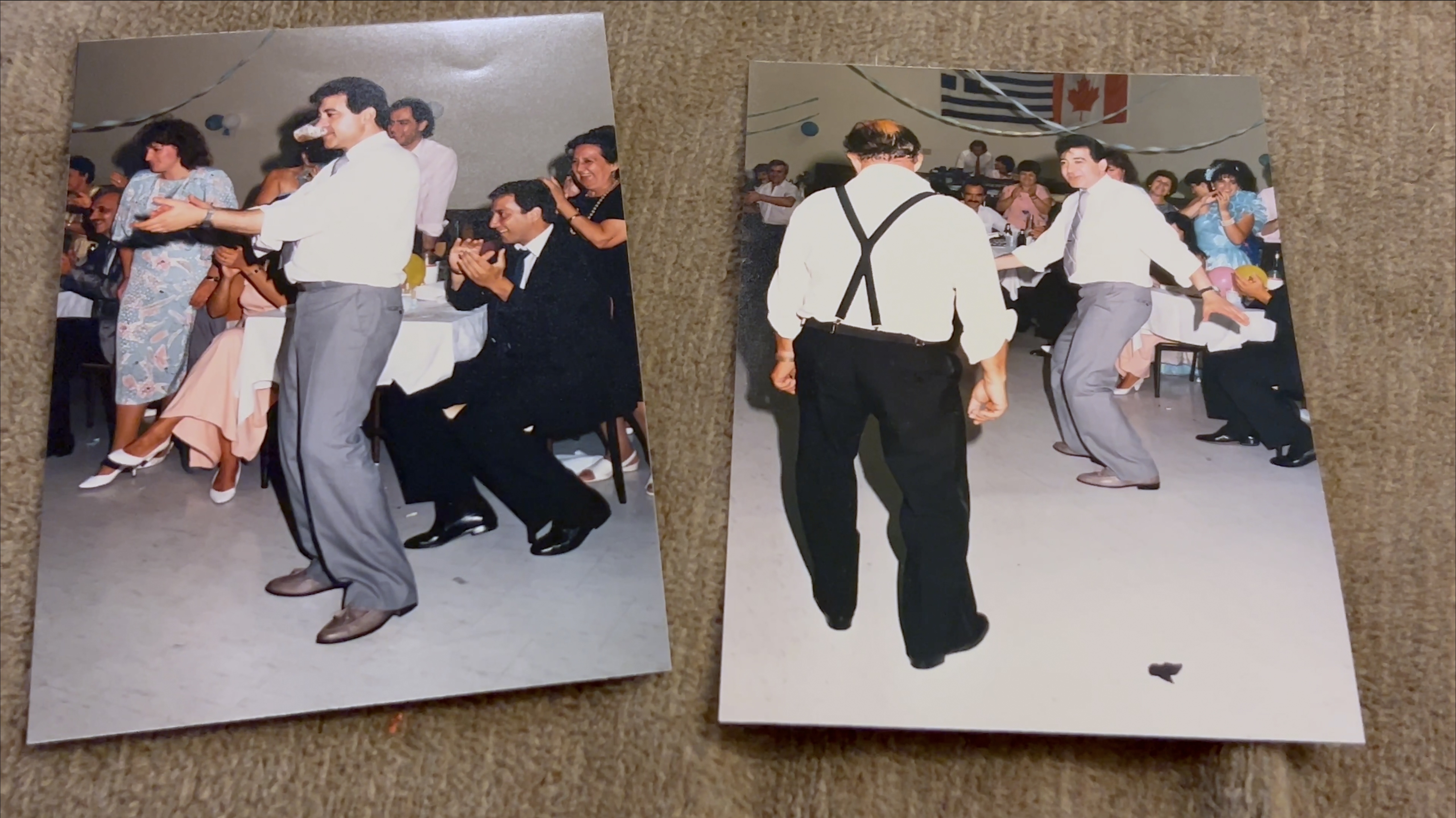 Photos of Chris at a Greek dance, 1980s