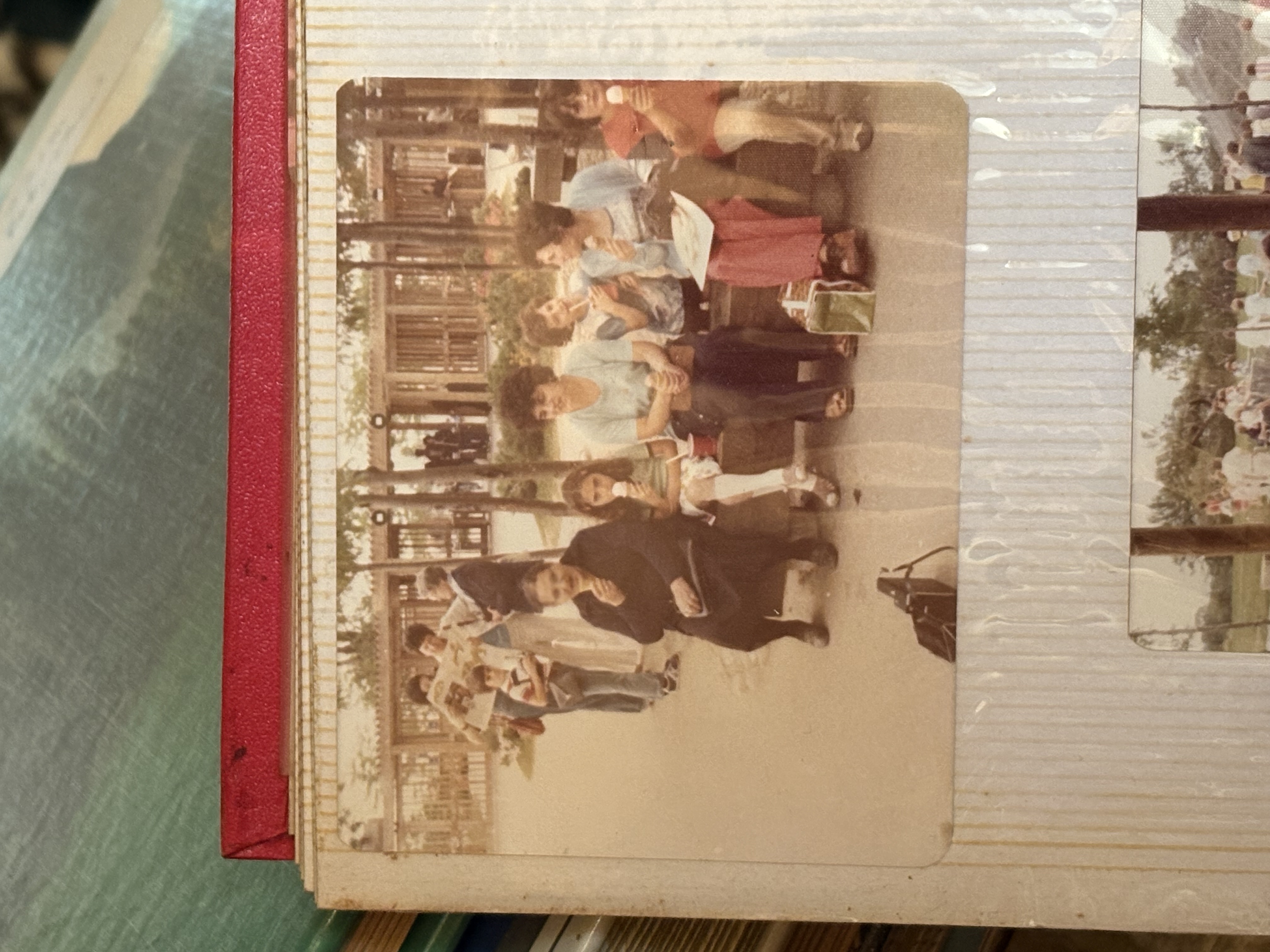Theodoros' family enjoying ice cream at the Toronto Zoo, late 1970s
