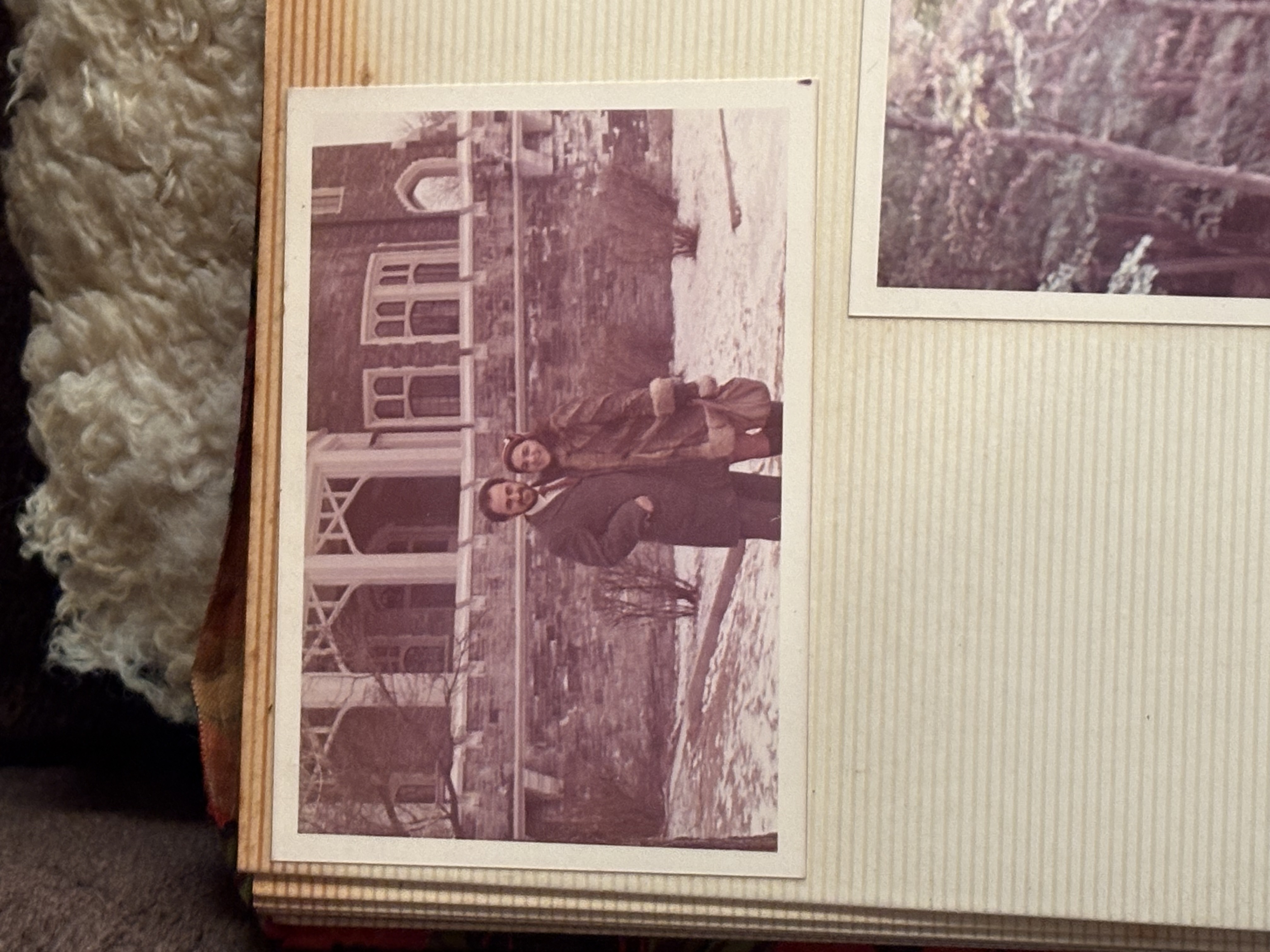 Theodoros and his wife outside of Casa Loma, late 1970s