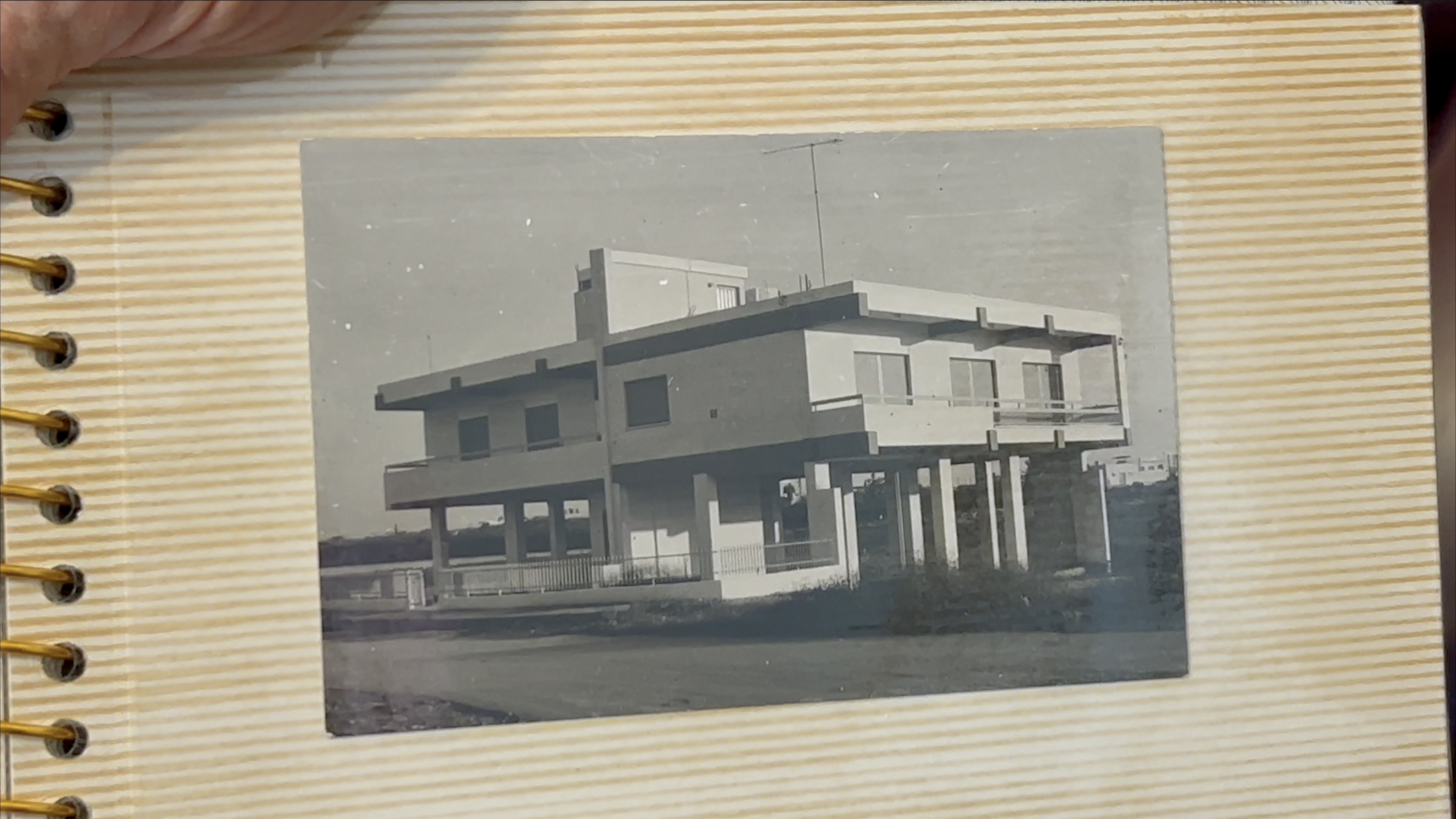 Andreas and Cleo's home in Famagusta being built, 1971