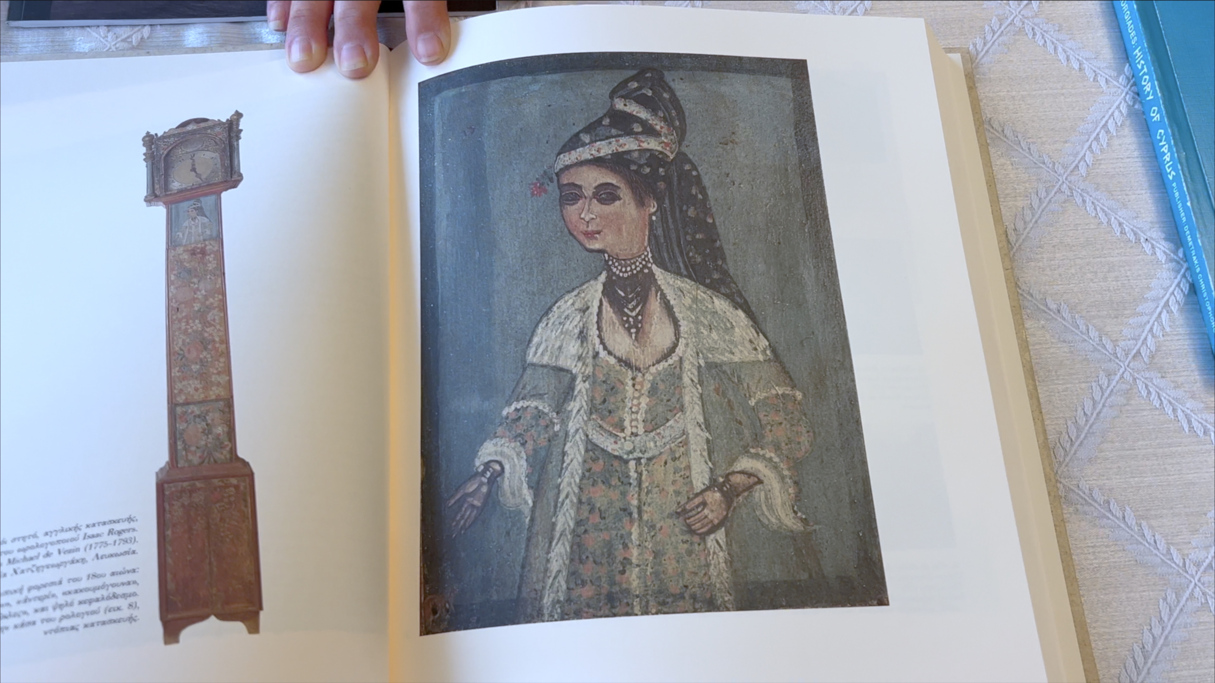 A sample of Stella's Cypriot book collection, shown to the interviewer after the completion of the interview