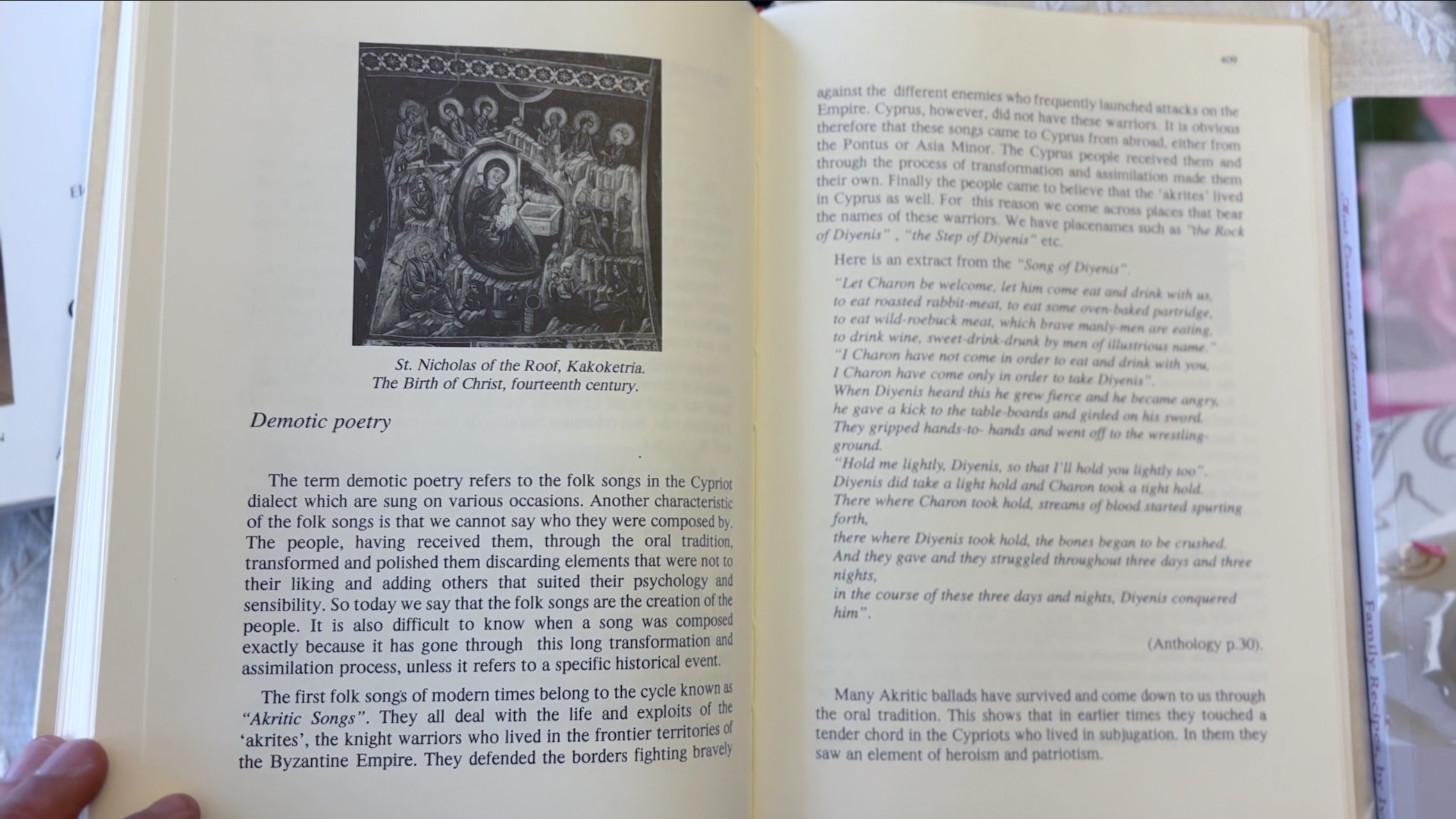  A sample of Stella's Cypriot book collection, shown to the interviewer after the completion of the interview