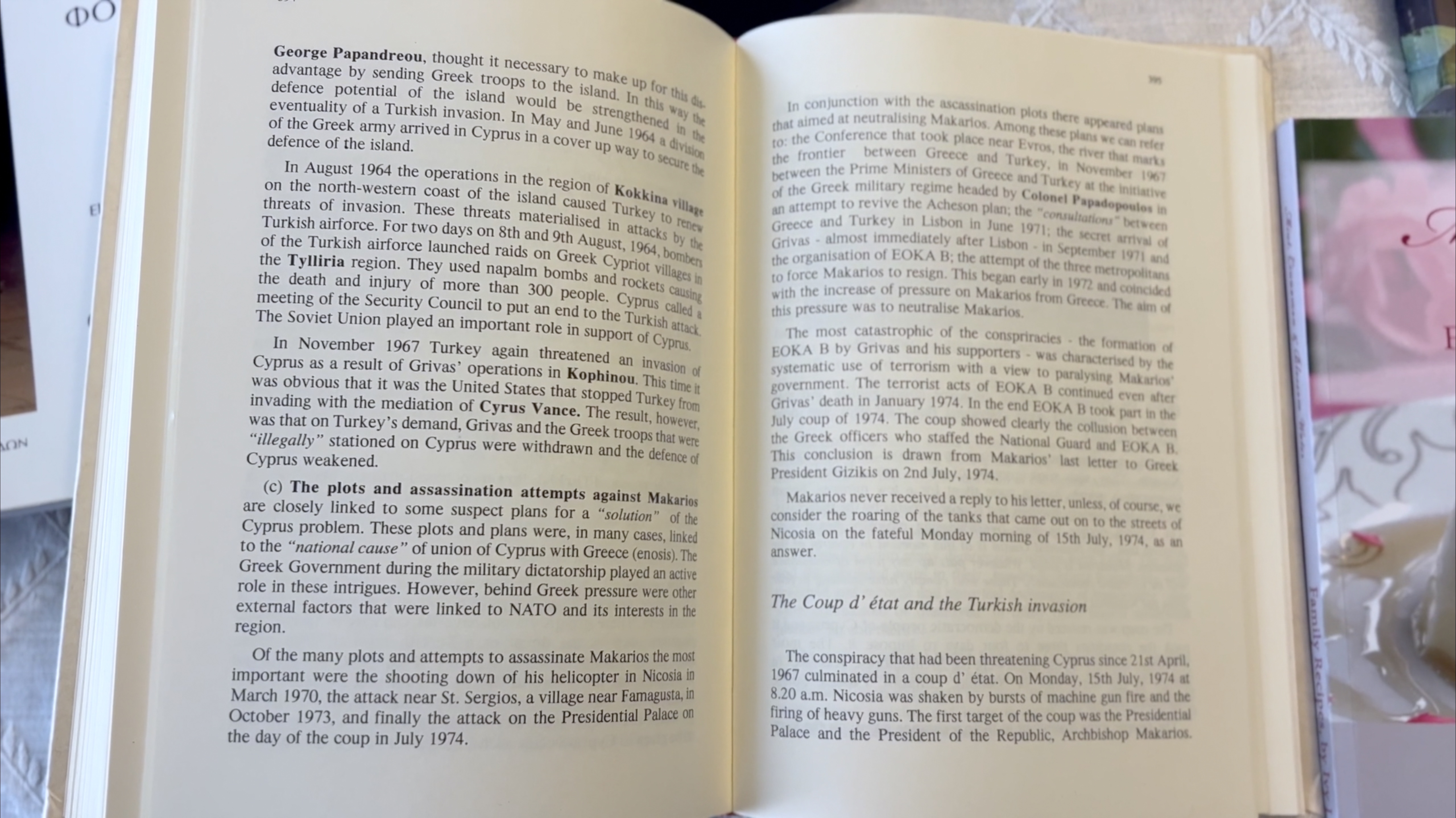  A sample of Stella's Cypriot book collection, shown to the interviewer after the completion of the interview