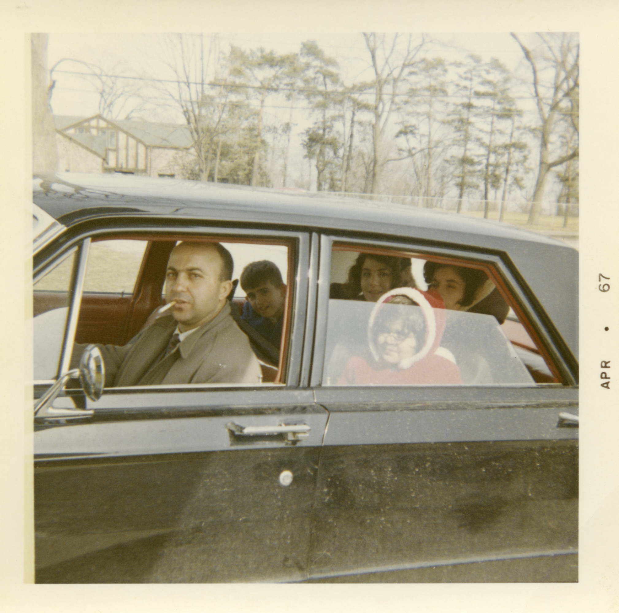 George with relatives, April 1967