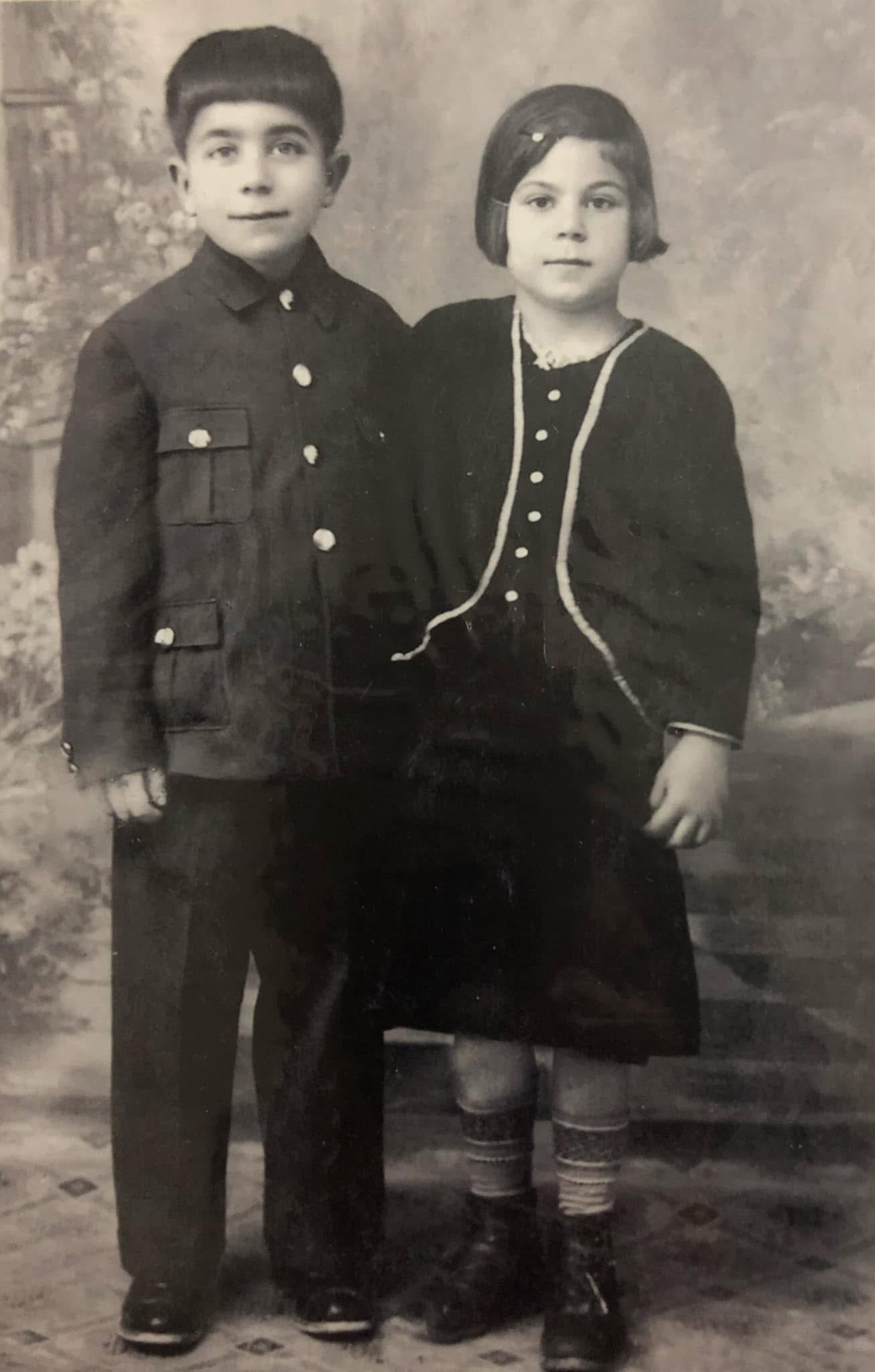 Filiz's great uncle and grandmother as children