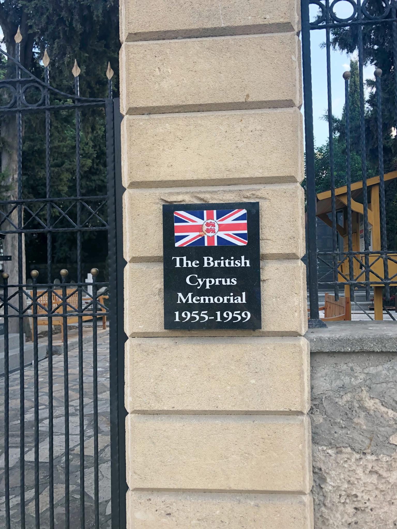 Memorial to the British troops that died during the EOKA struggle of the 1950s. Taken by Filiz in 2018