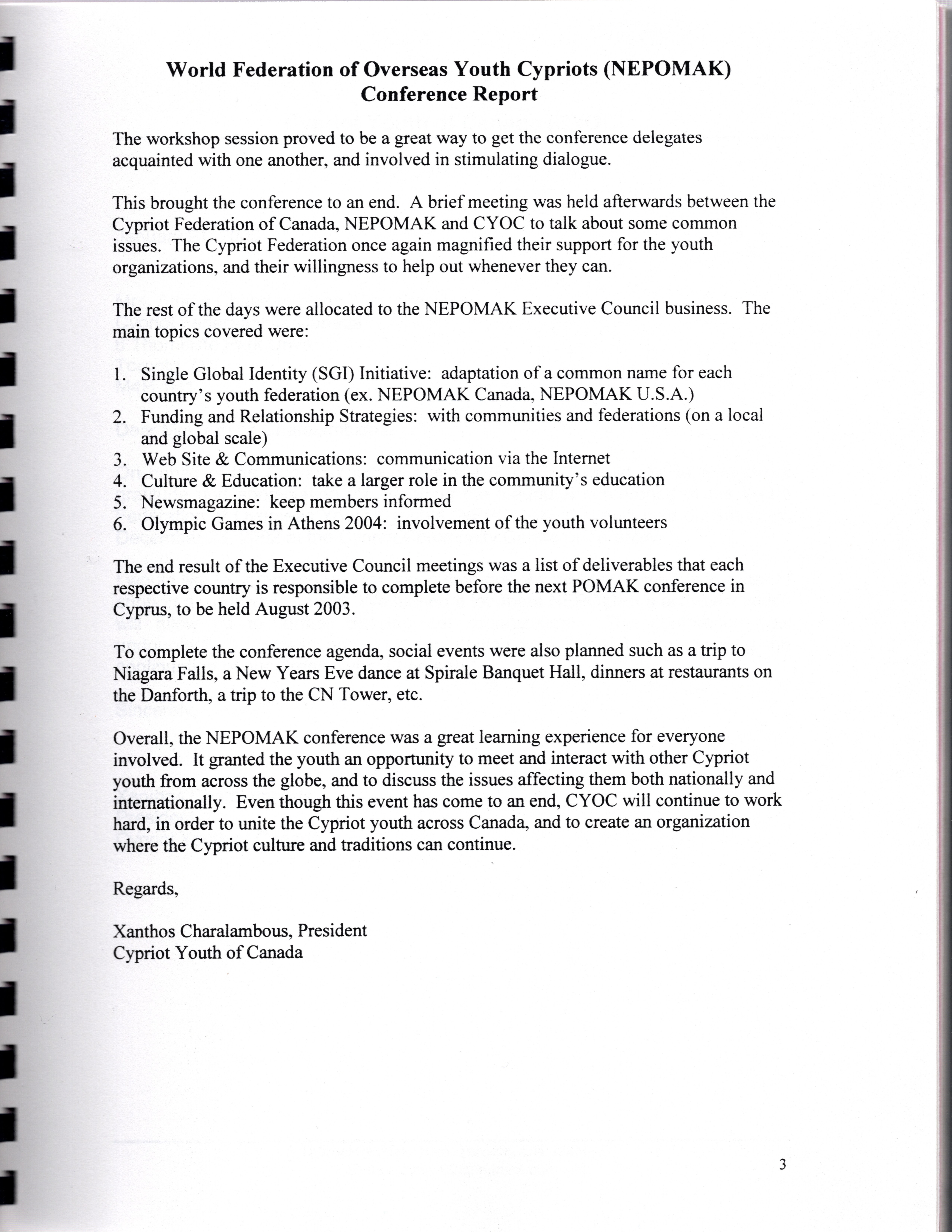  A report on the first NEPOMAK conference written by Anna’s brother 