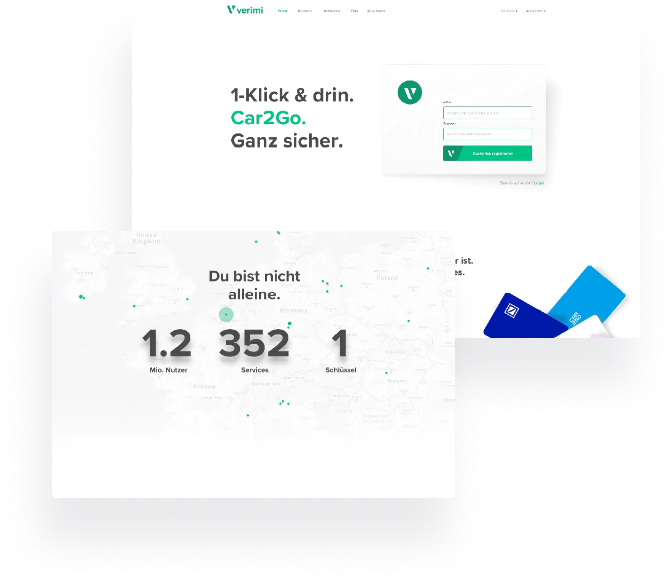 Application dashboard UI screens