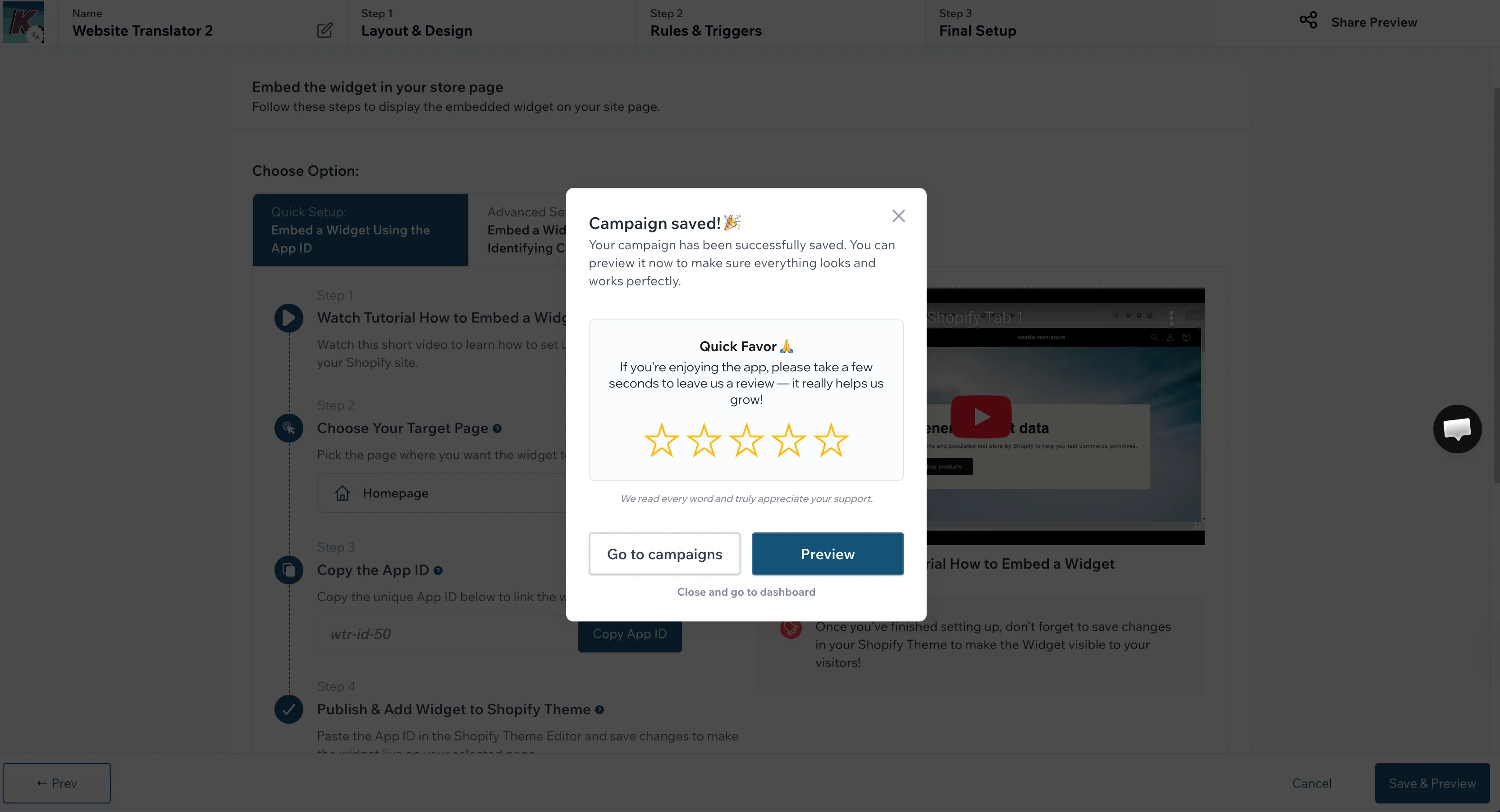 Publish & Go Global screenshot