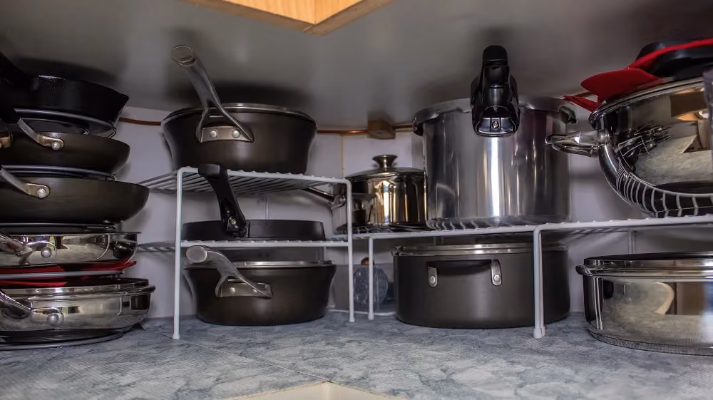 Update Cabinet Interiors with Shelf Liner