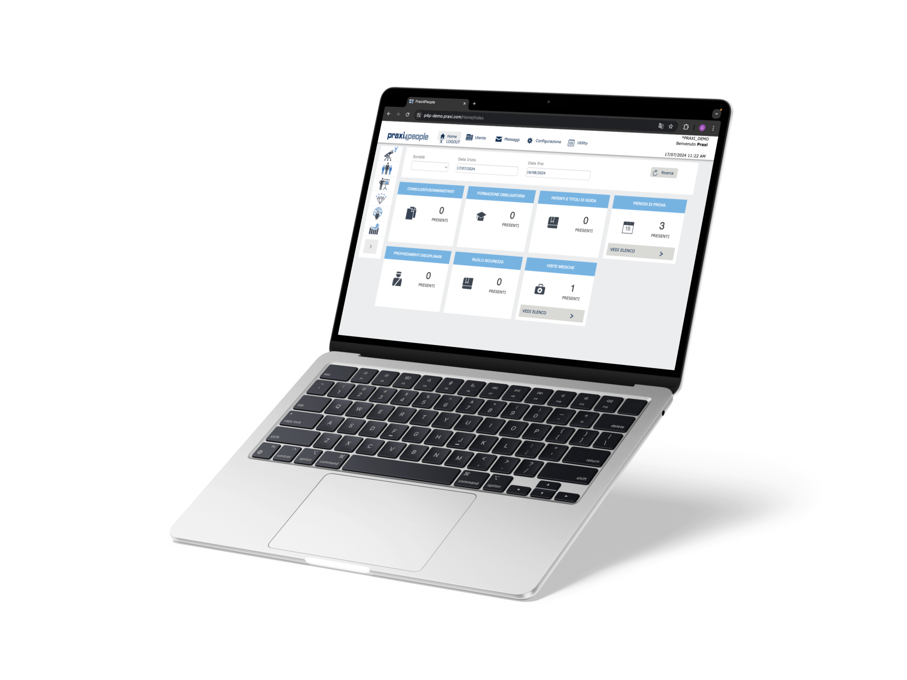 P4P PRAXI4People Dashboard HR