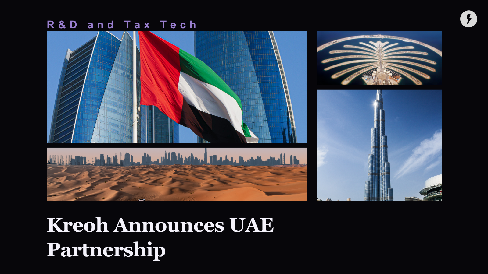 Kreoh Announces UAE Partnership for R&D Tax 