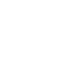 White downward arrow icon on black background representing download or direction down.