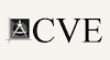 Logo with a black square containing a white stylized letter A and the letters CVE in black on a white background.