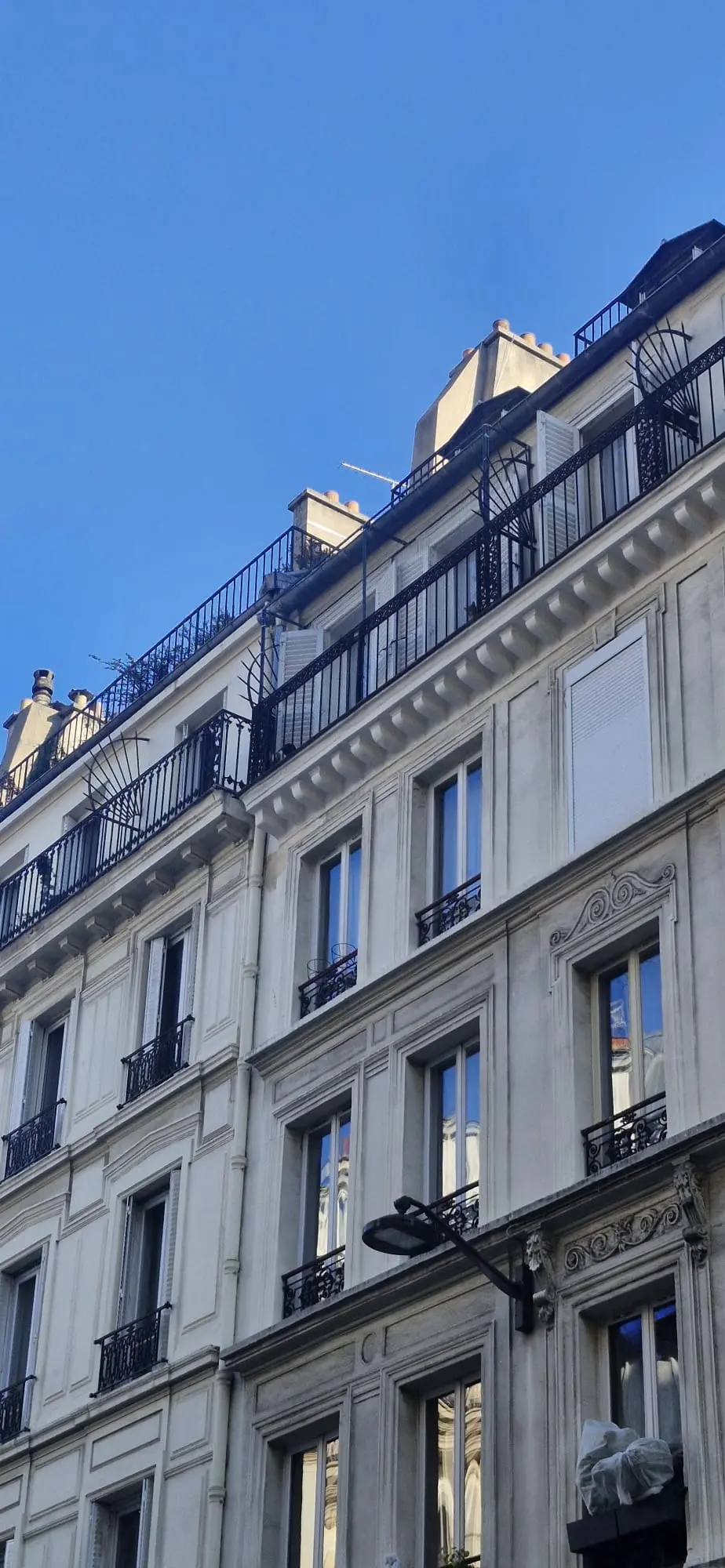 Vue extérieure d’une chatterie installée sur un balcon