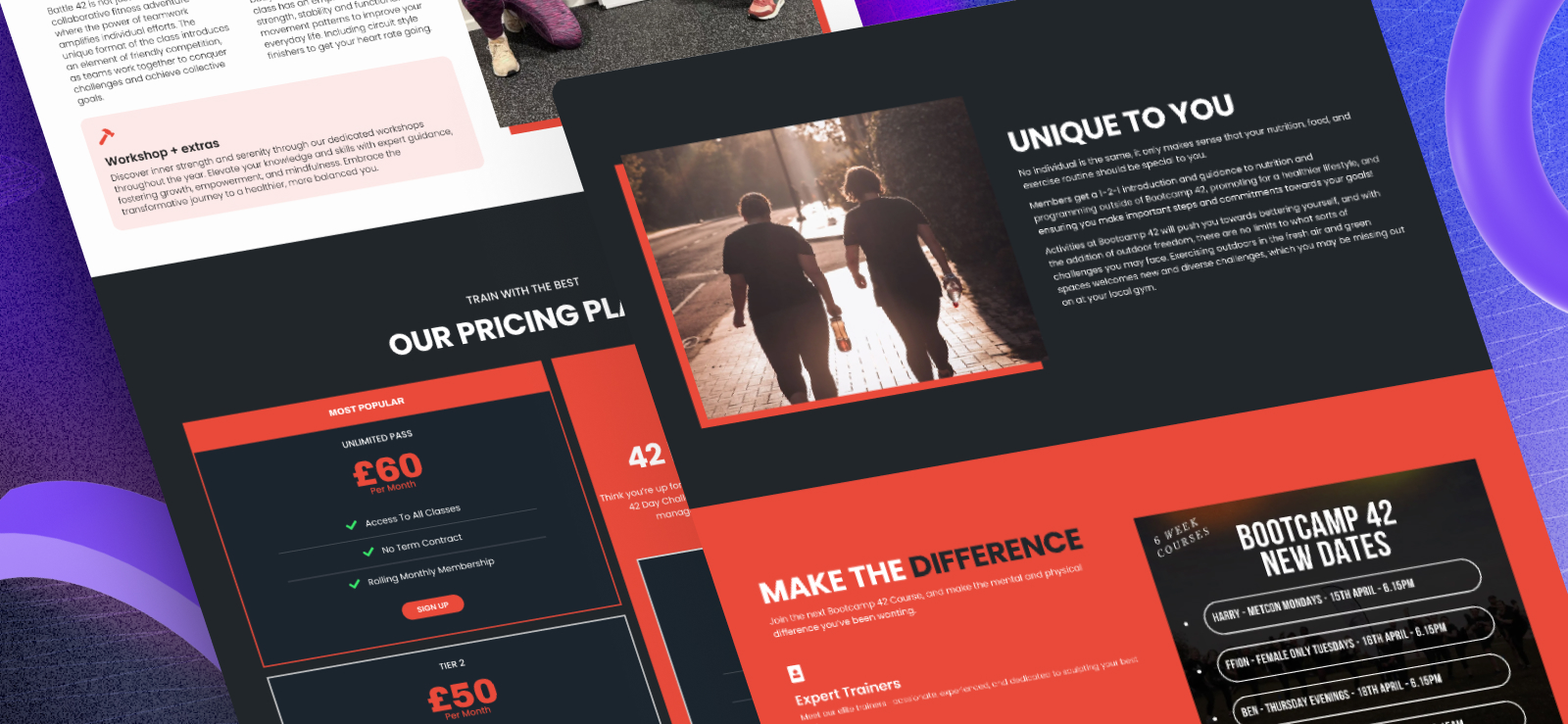 Small Business Website Featuing B42