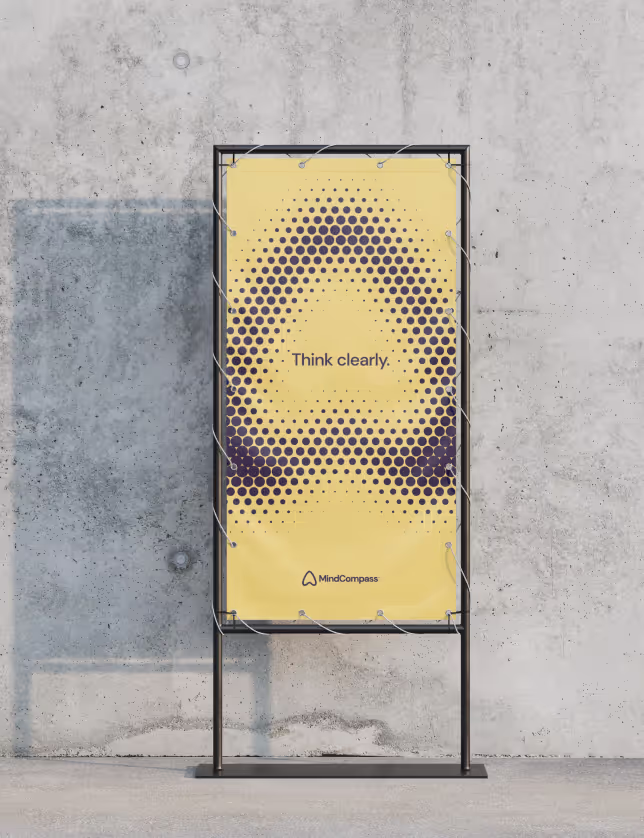 MindCompass outdoor billboard.