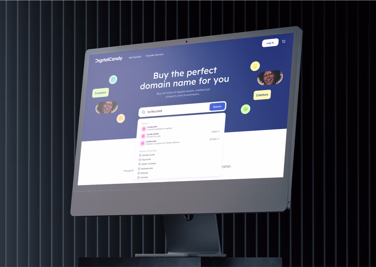 LCD tilted to the side displaying Digital Candy page.