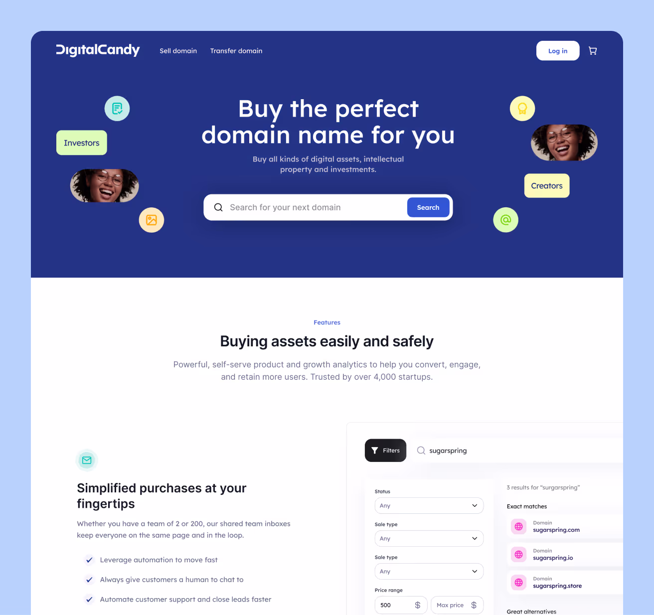 Digital Candy page screenshot.