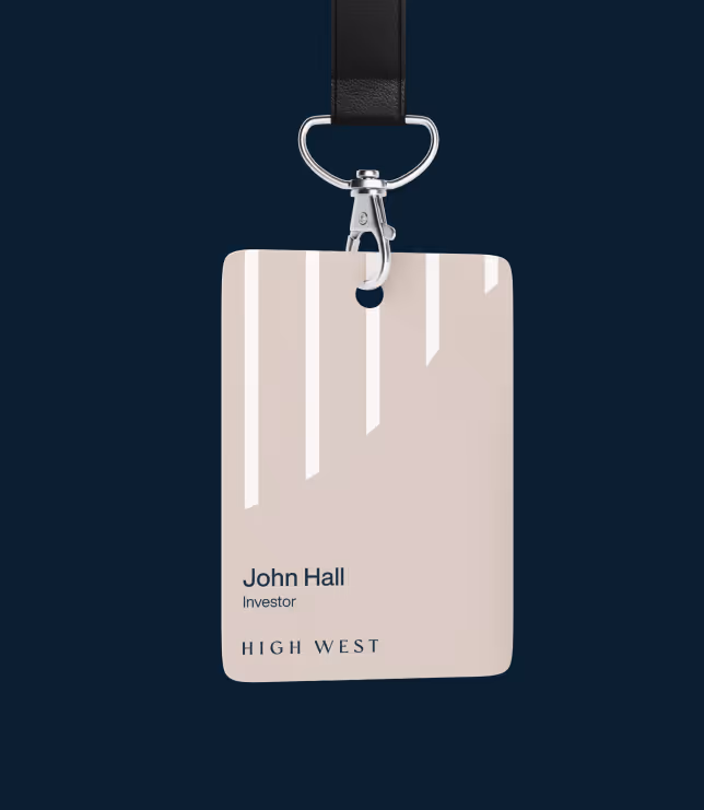 high west business card