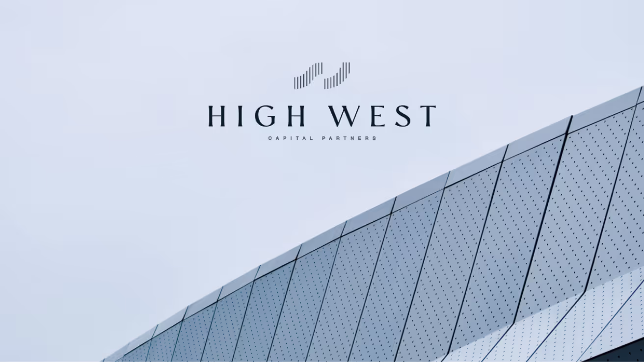 a tall building with the words high west on it