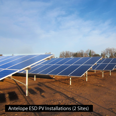Solar Installations (2 Sites) for the Antelope ESD.