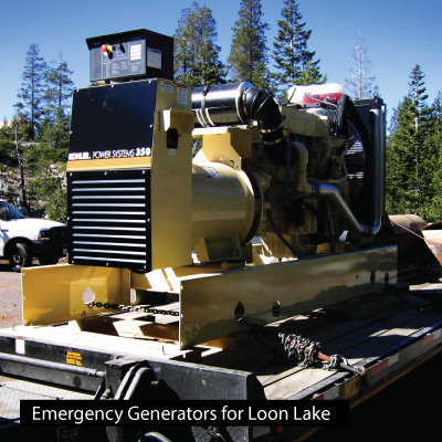 IEC engineered design change packages for the replacement of two emergency generators sor SMUD's Loon Lake & Union Valley Hydro Facilities.