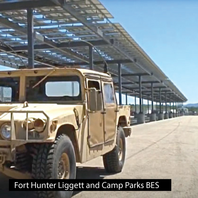 IEC prepared feasibility studies to install battery energy storage (BES) systems for the U.S. Army Corps, CA.
