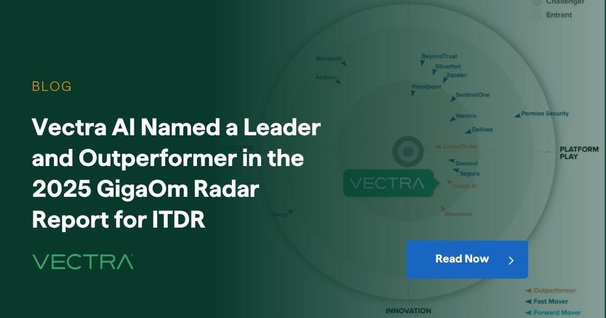 Vectra AI Named a Leader and Outperformer in the 2025 GigaOm Radar ...