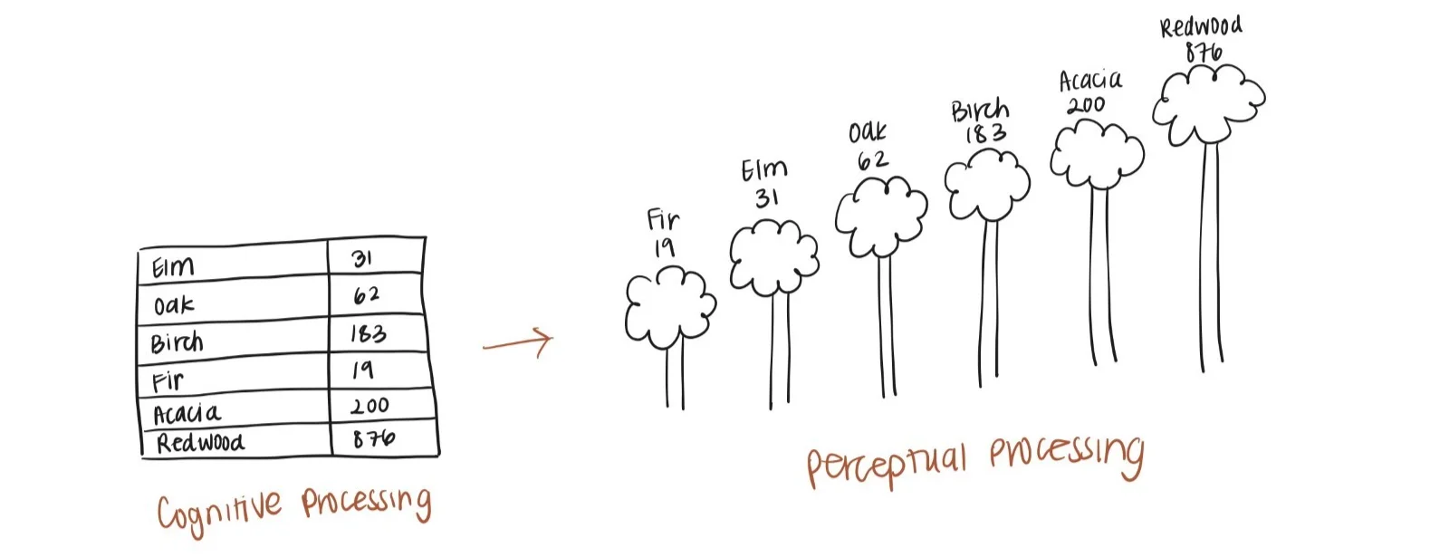 Traitement cognitif et traitement perceptif